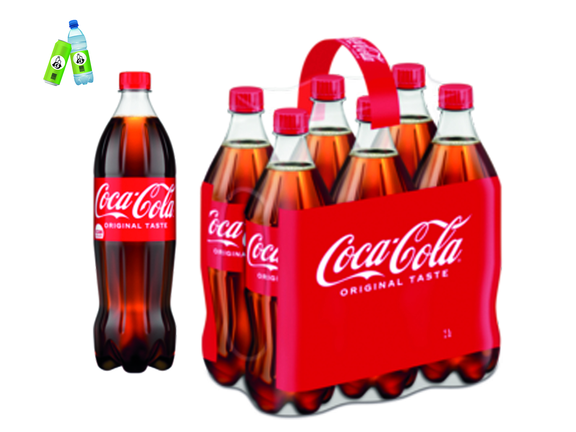 (Bild für) Coca Cola 1L PET EWP 6