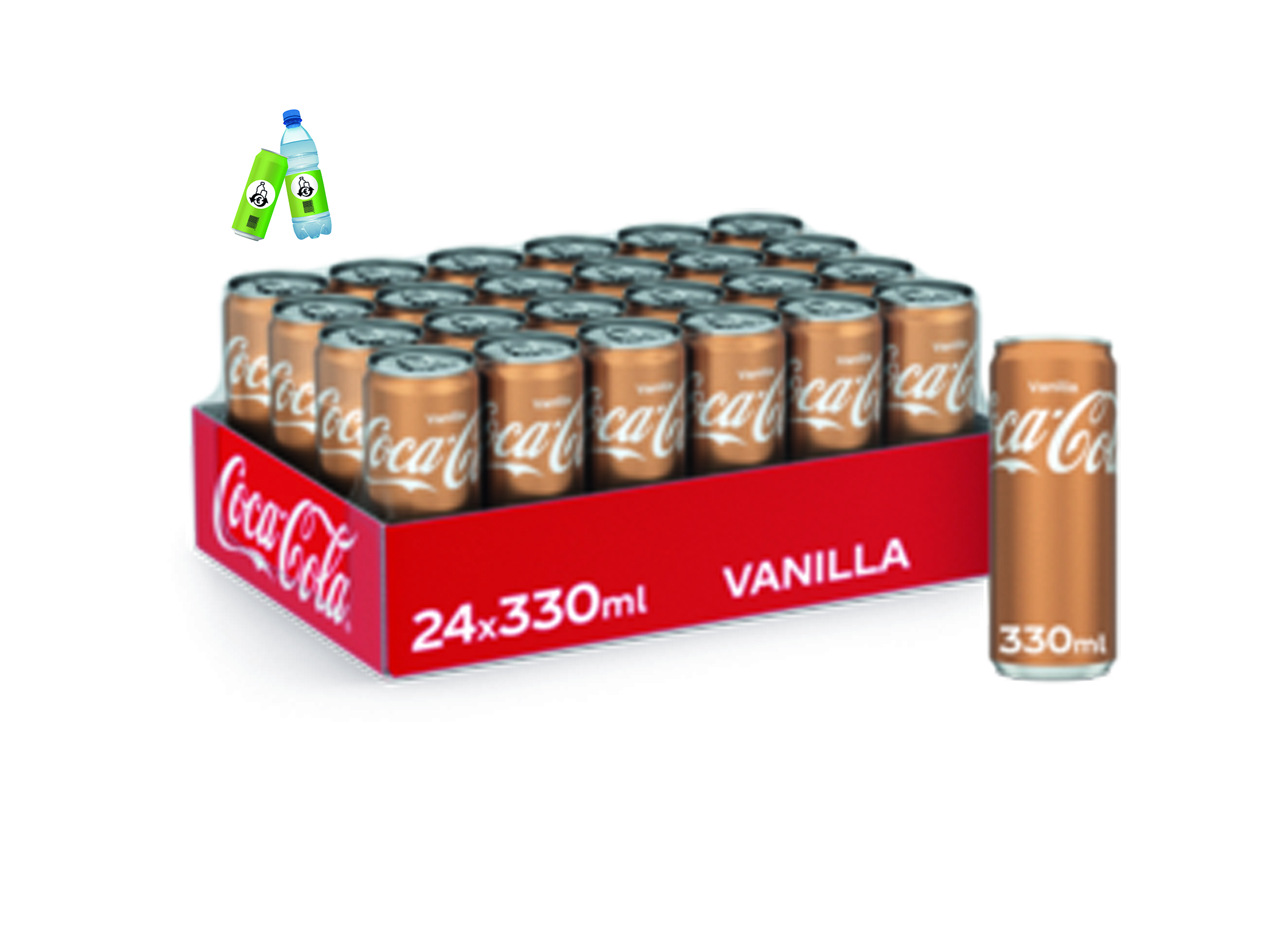 (Bild für) Coca Cola Vanilla 0,33L DS EWP 24