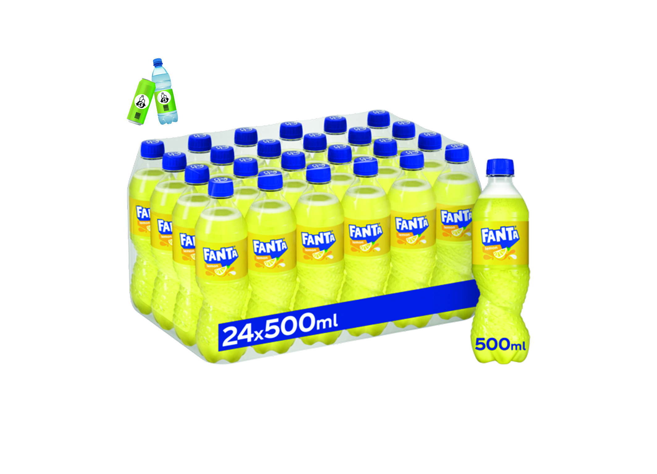 (Bild für) Fanta Lemon 0,5L PET EWP 24