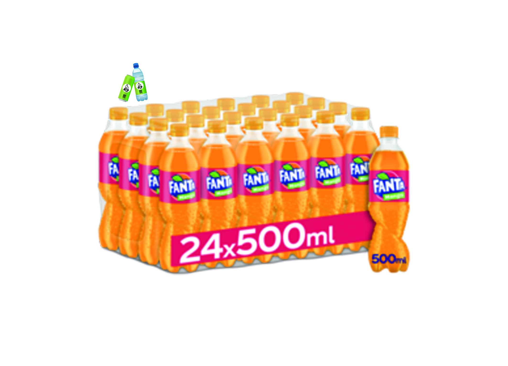(Bild für) Fanta Mango 0,5L PET EWP 24
