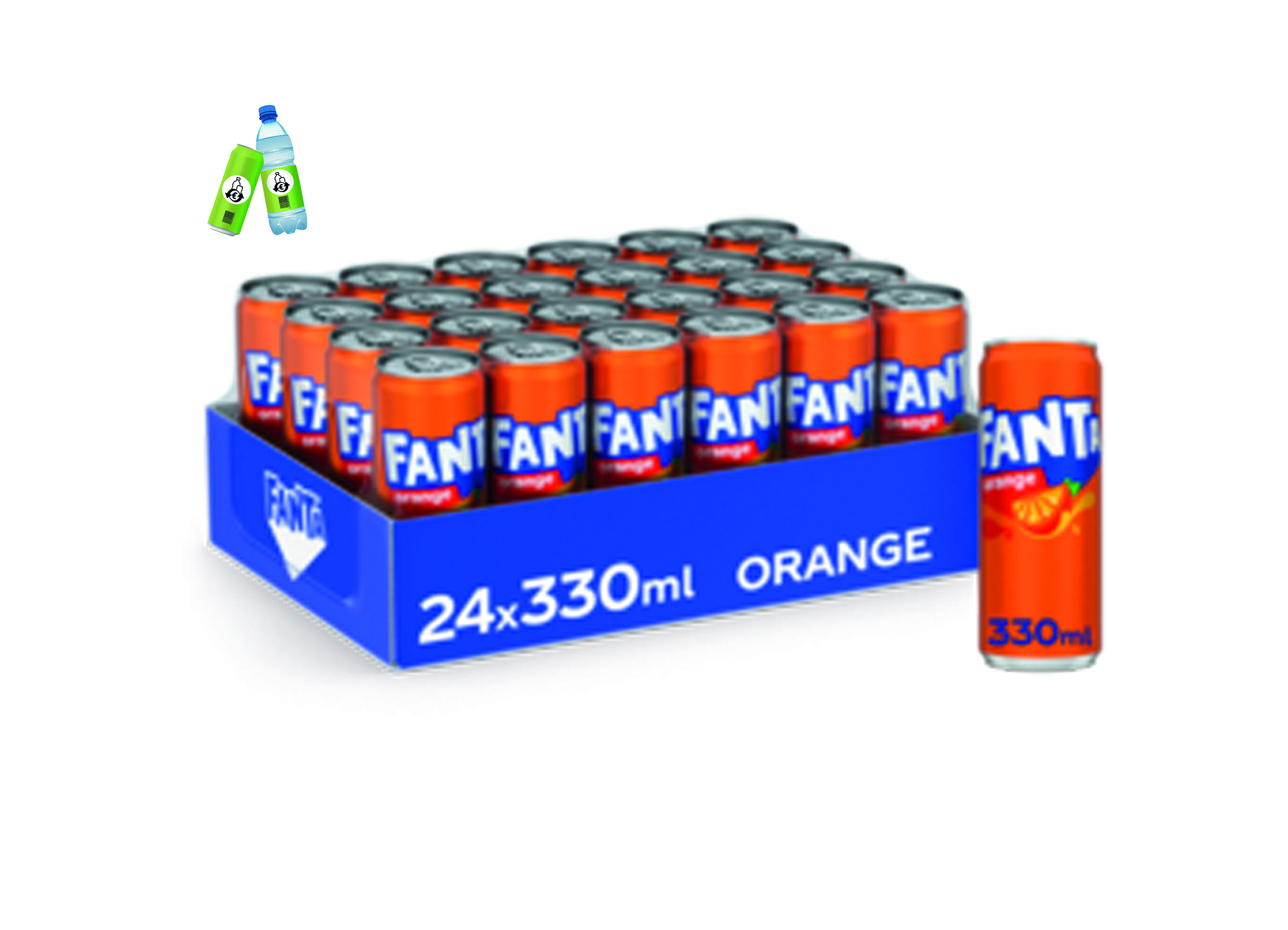 (Bild für) Fanta Orange 0,33L DS EWP 24