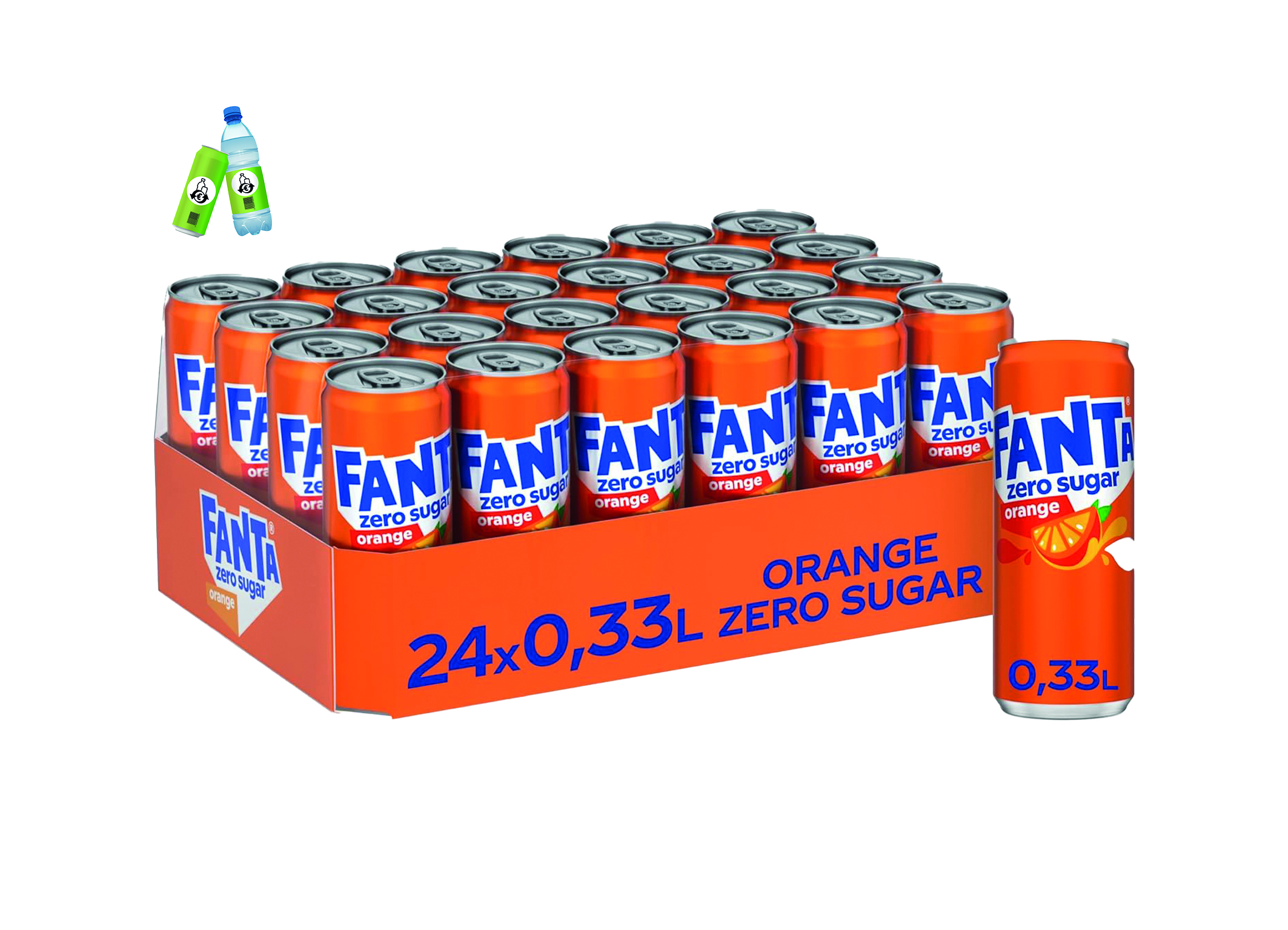 (Bild für) Fanta Orange Zero 0,33L DS EWP 24