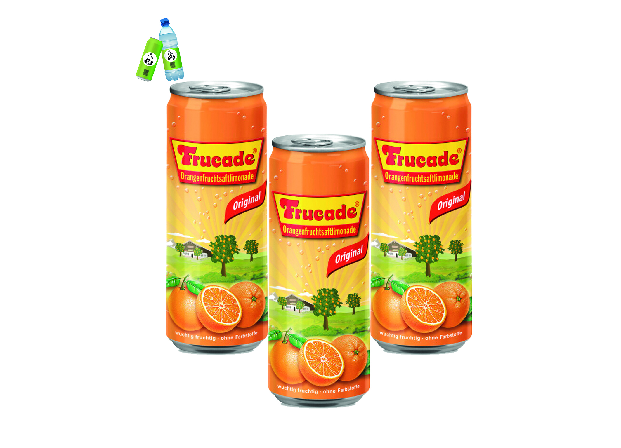 (Bild für) Frucade Orange 0,33L DS EWP 24