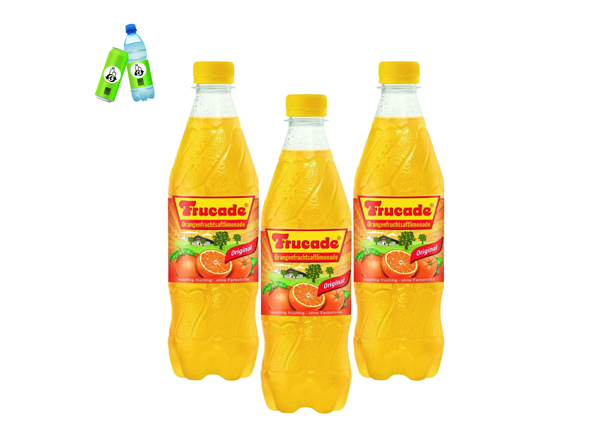 (Bild für) Frucade Orange 0,5L PET EWP 12