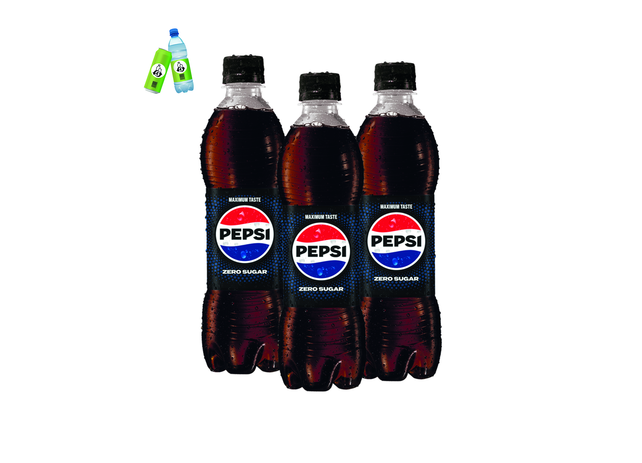 (Bild für) Pepsi Cola Zero 0,5L PET EWP 12