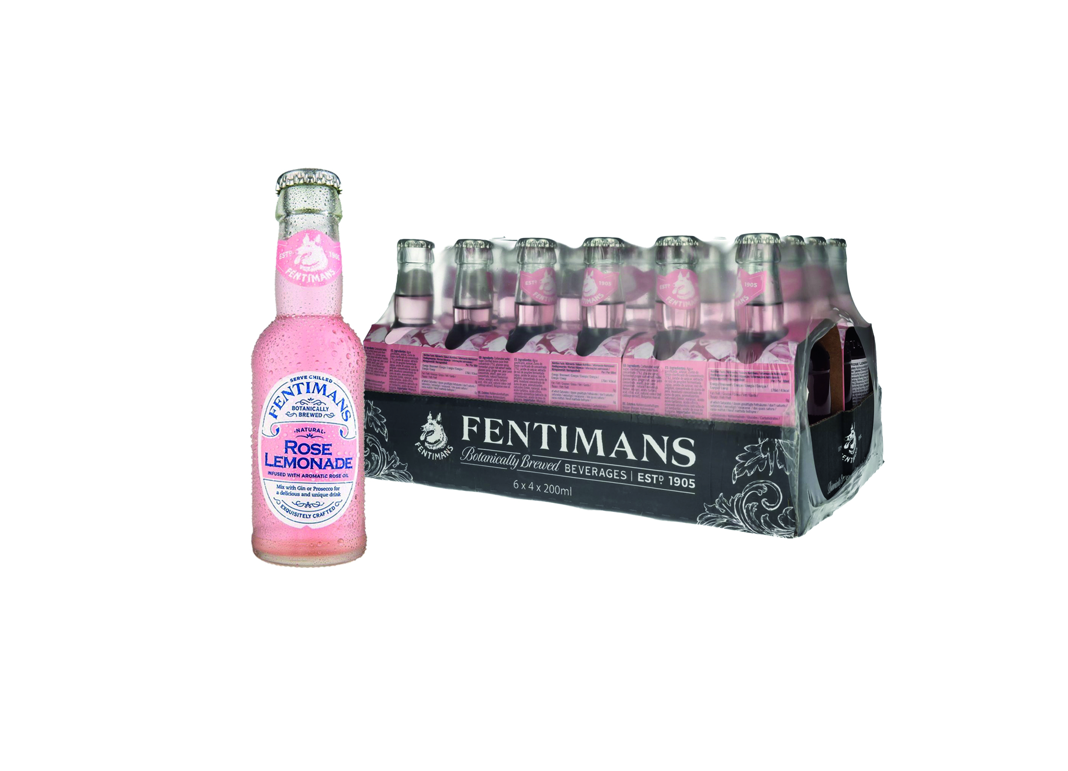 (Bild für) Fentimans Rose Lemonade 0,2L FL EW 24