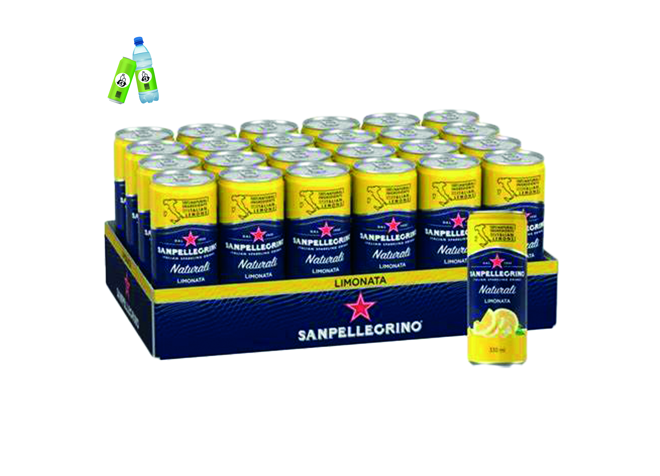 (Bild für) San Pellegrino Limonata 0,33L DS EWP 24