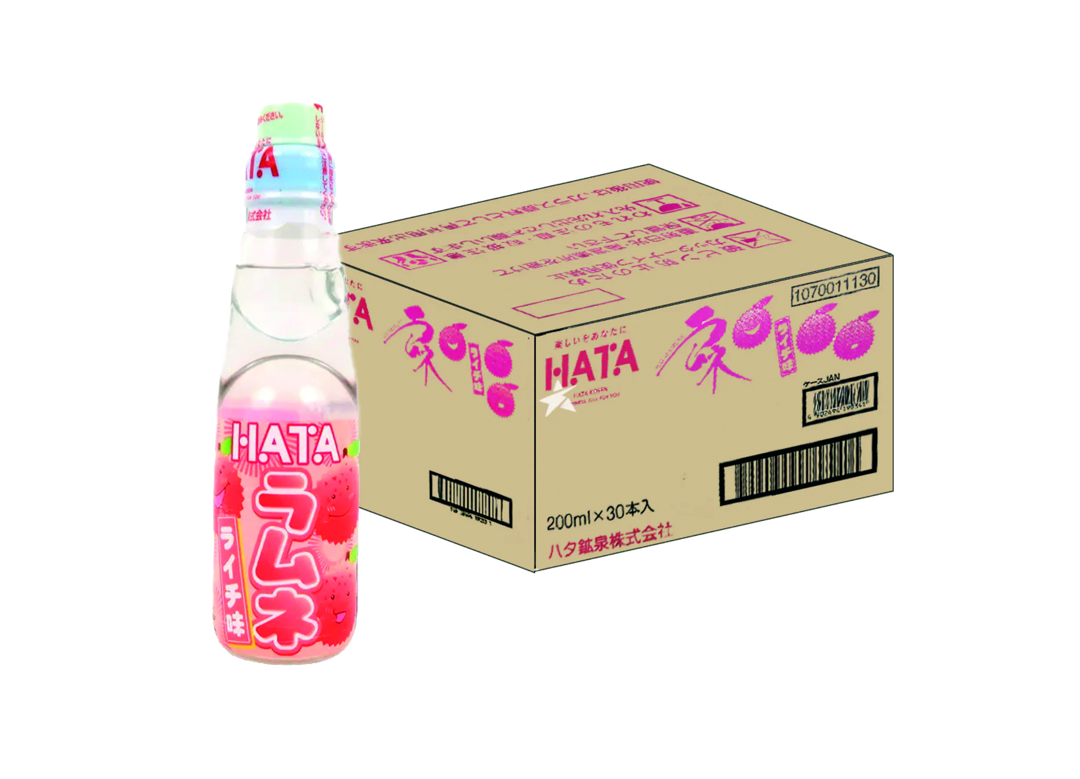 (Bild für) Hata Ramune Lychee 0,2L FL EW 30