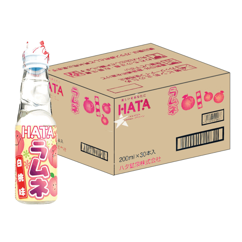 (Bild für) Hata Ramune White Peach 0,2L FL EW 30