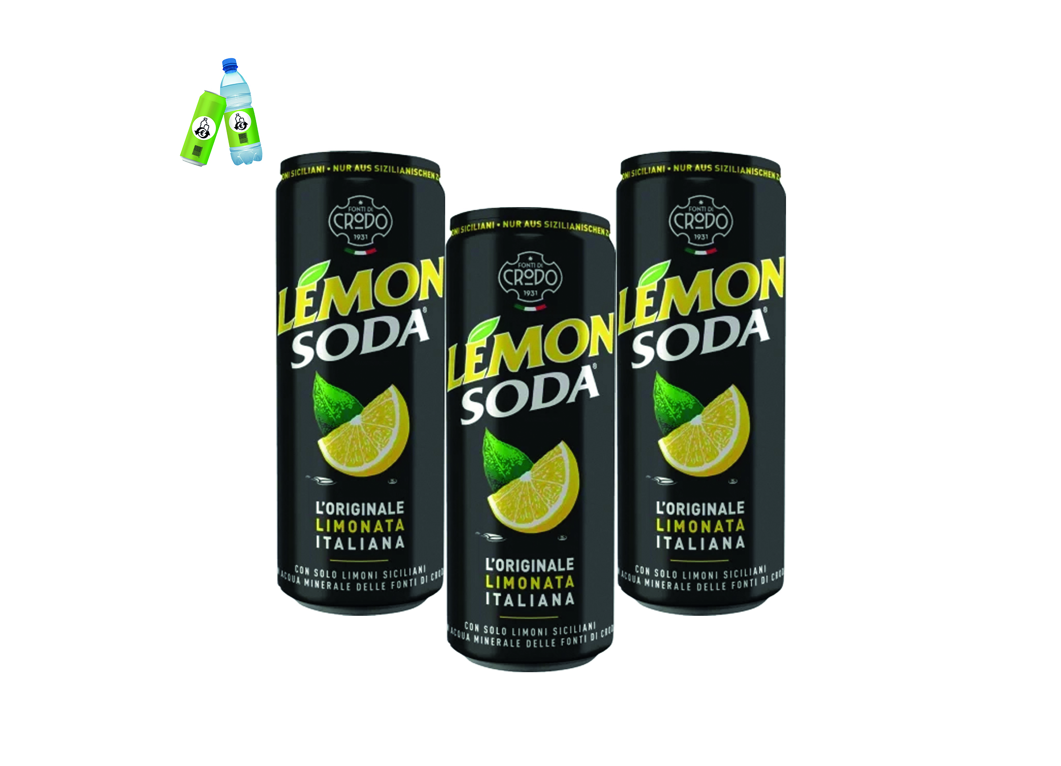 (Bild für) Crodo Lemon Soda 0,33L DS EWP 24