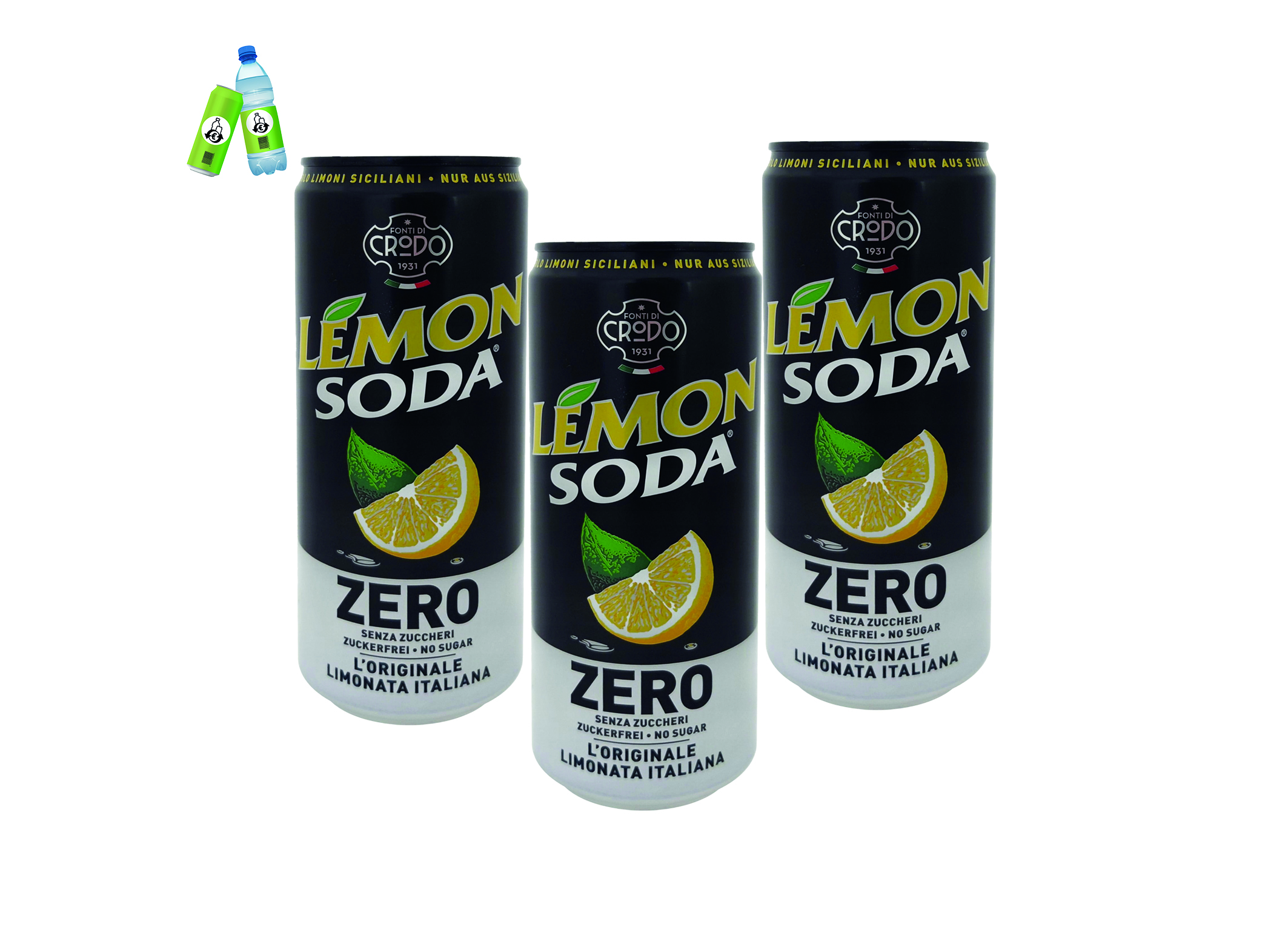(Bild für) Crodo Lemon Soda Zero 0,33L DS EWP 24