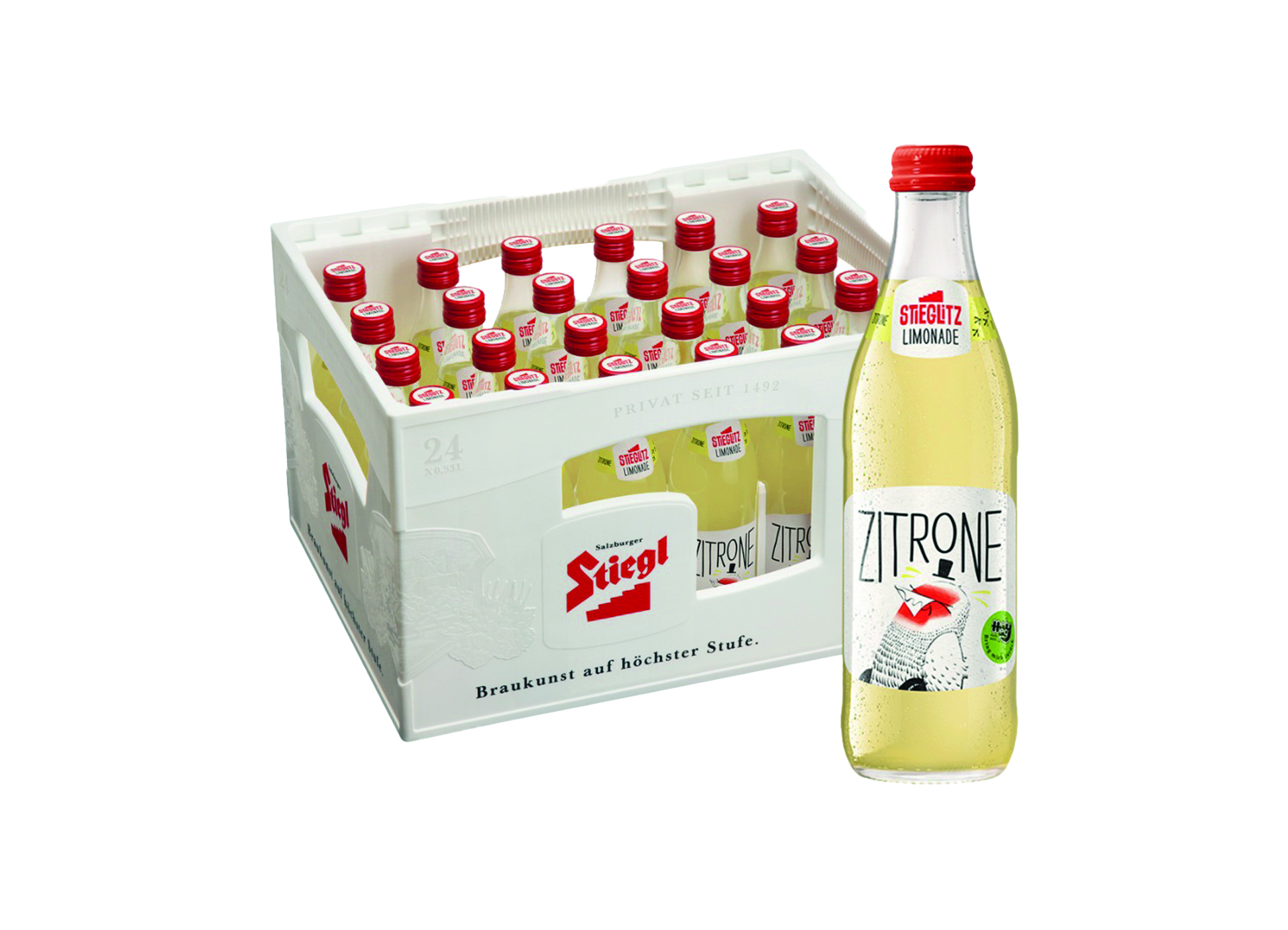 (Bild für) Stieglitz Zitrone 0,33L FL MW 24