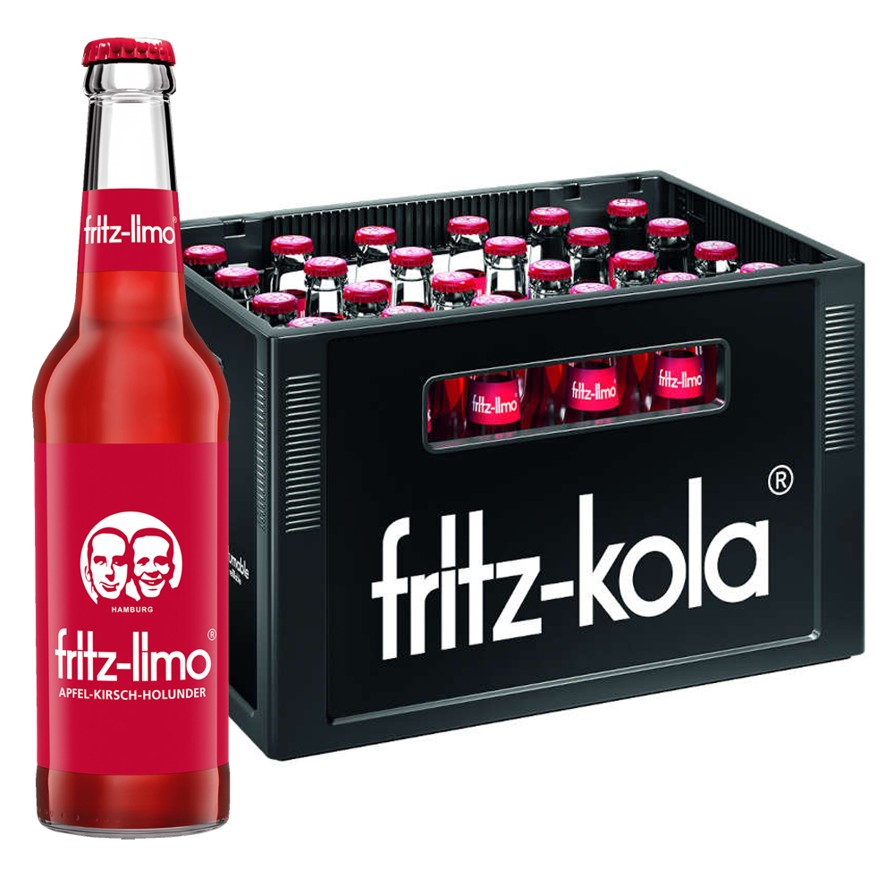 (Bild für) Fritz-limo Apfel-Kirsch-Holunder 0,33L FL MW 24