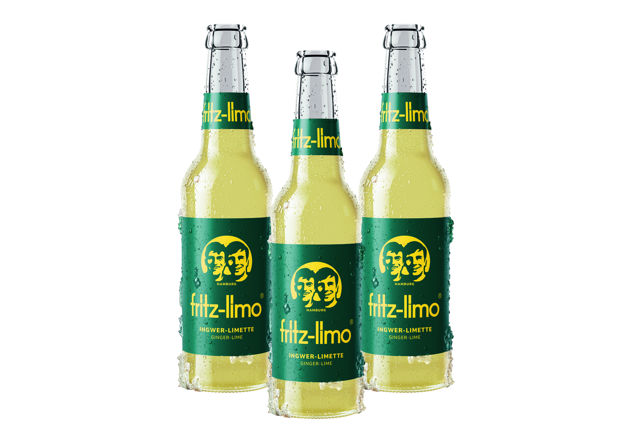 (Bild für) Fritz-limo Ingwer-Limette 0,33L FL MW 24