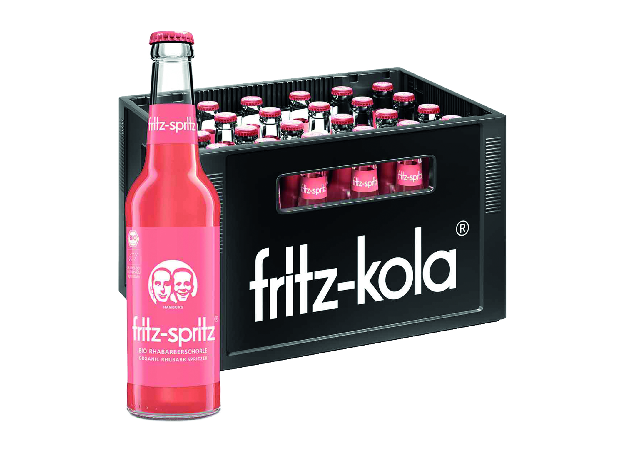 (Bild für) Fritz-spritz Bio Rhabarberschorle 0,33L FL MW 24