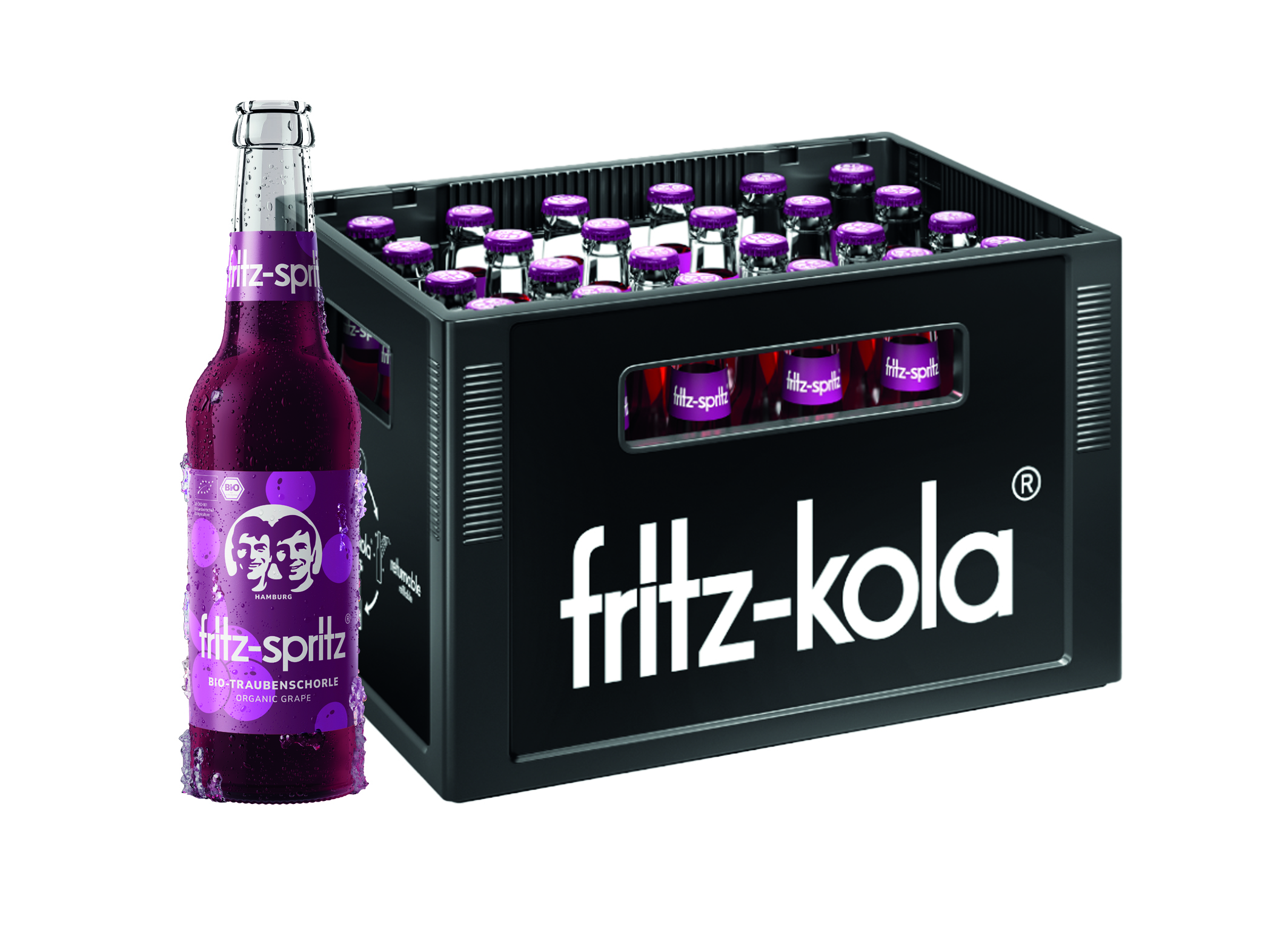 (Bild für) Fritz-spritz Bio Traubenschorle 0,33L FL MW 24