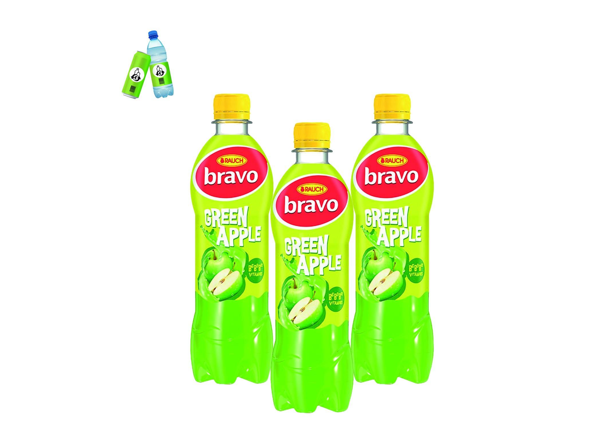 (Bild für) Bravo Green Apple 0,5L PET EWP 12