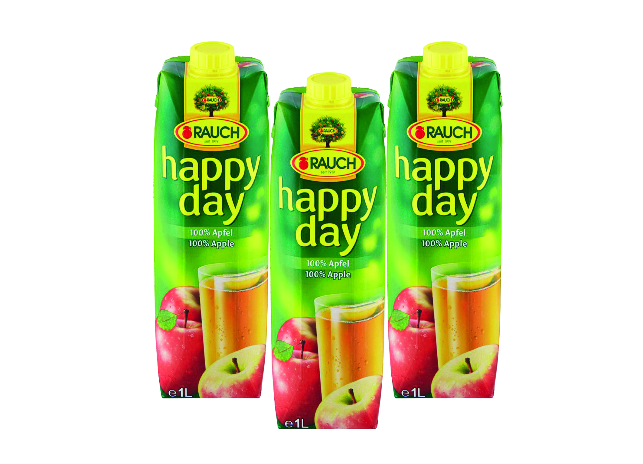 (Bild für) Happy Day Apfel 100% 1L 12