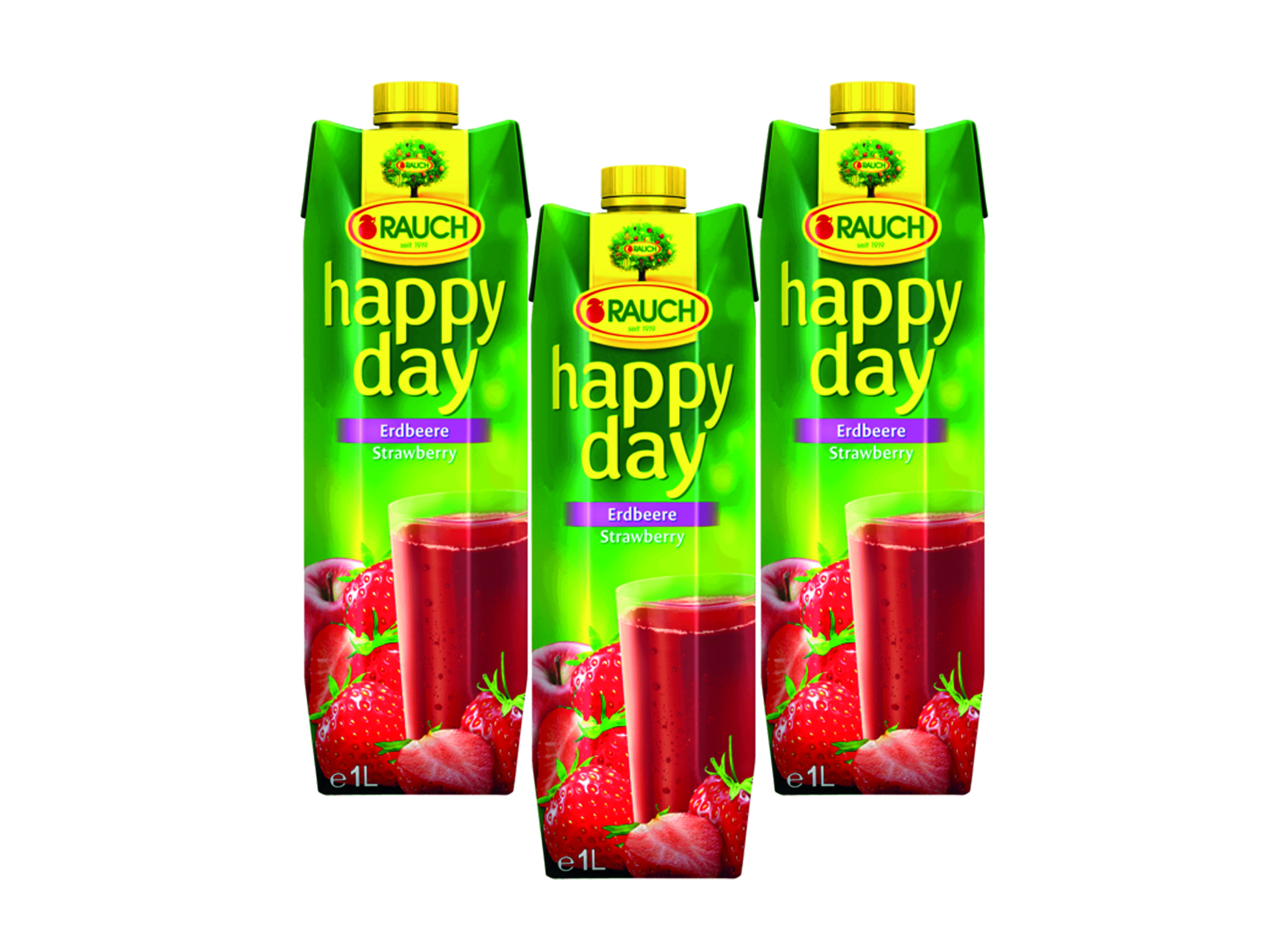 (Bild für) Happy Day Erdbeer 1L 12