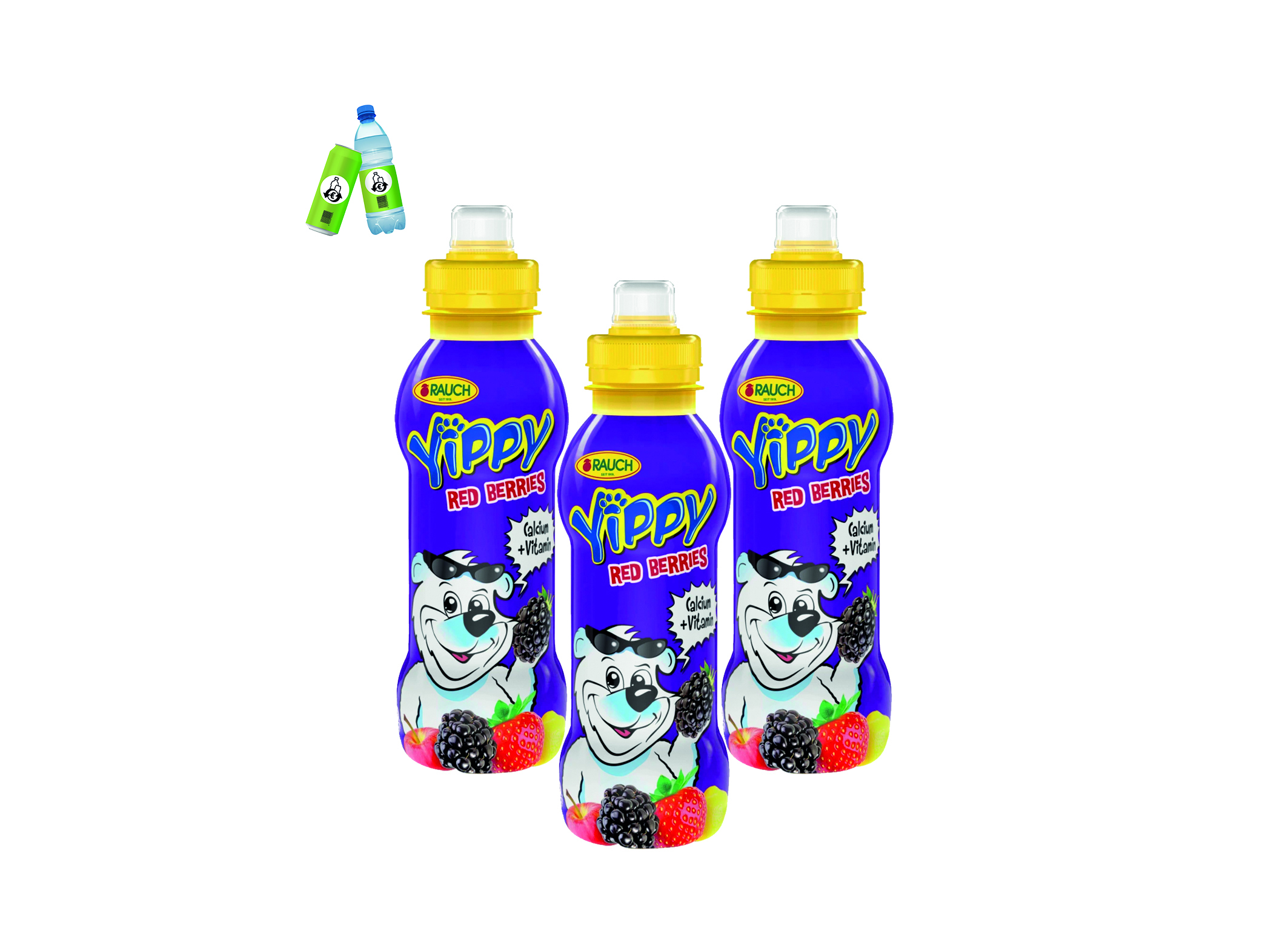 (Bild für) Rauch Yippy Red Berries 0,33L PET EWP 12