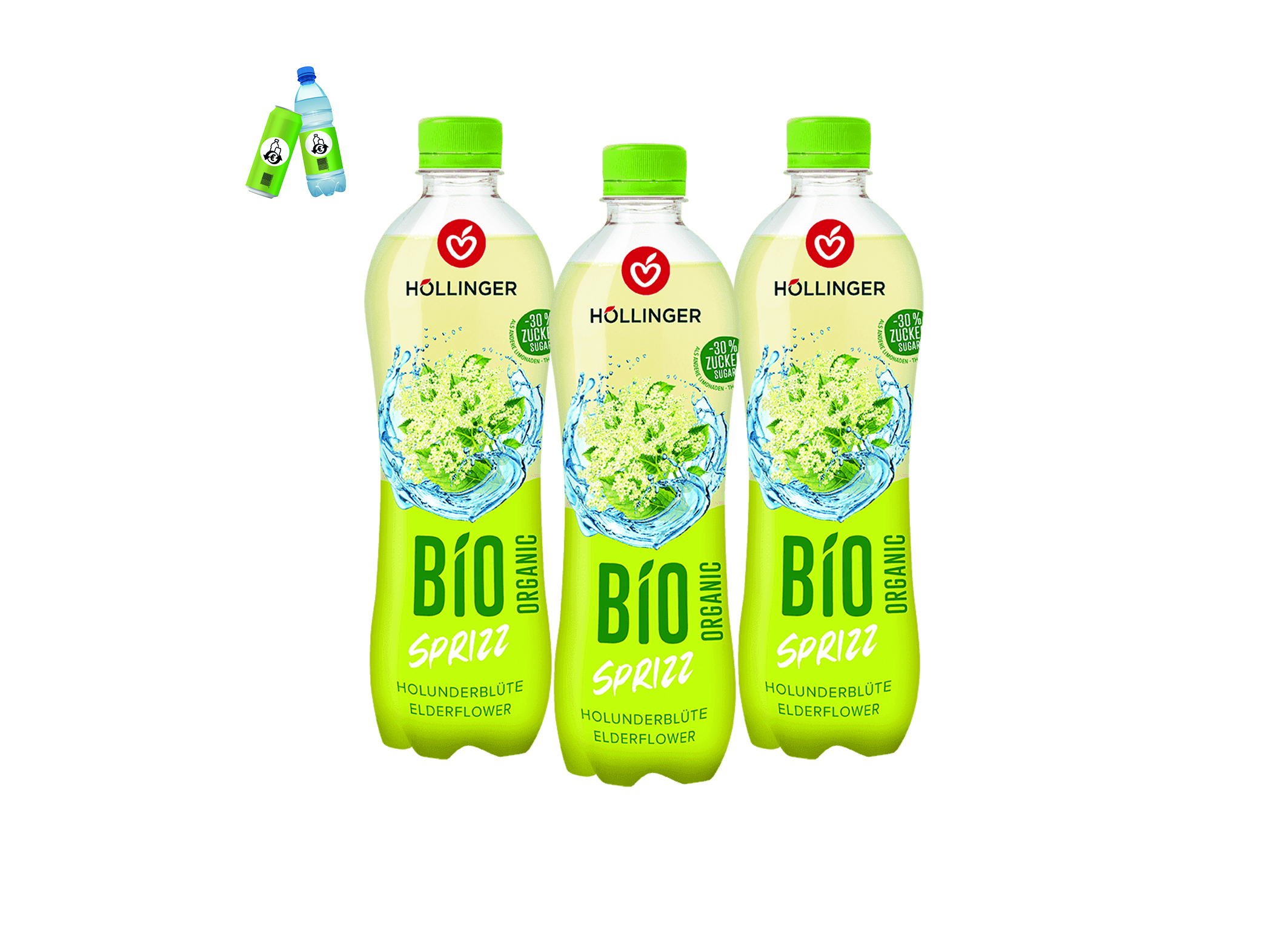 (Bild für) Höllinger Bio Holunder Sprizz 0,5L PET EWP 12