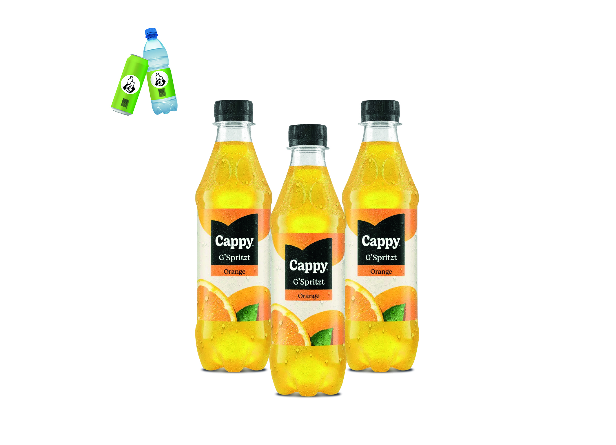 (Bild für) Cappy Orange gspritzt 0,5L PET EWP 24