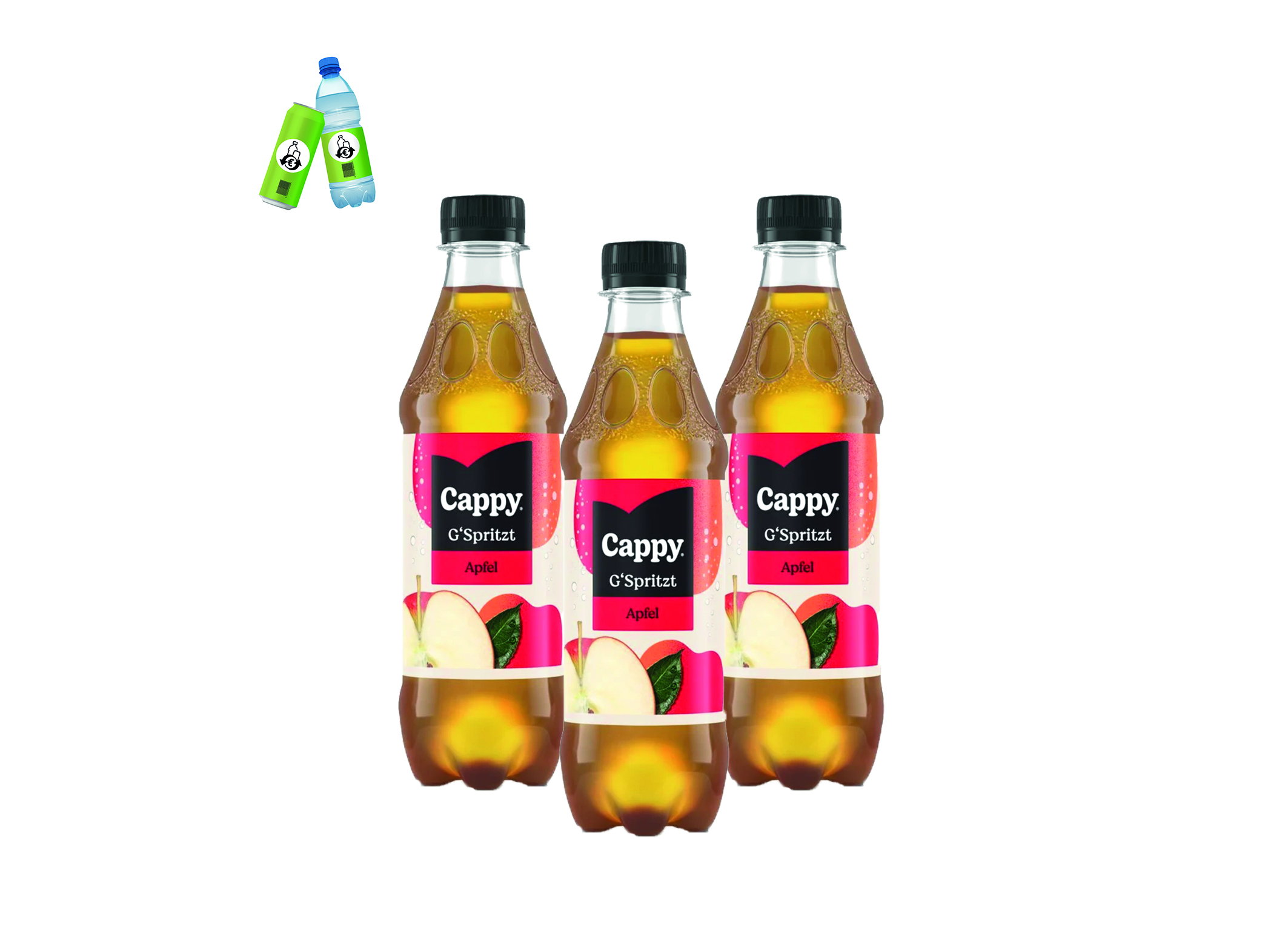 (Bild für) Cappy Apfel gspritzt 0,5L PET EWP 24