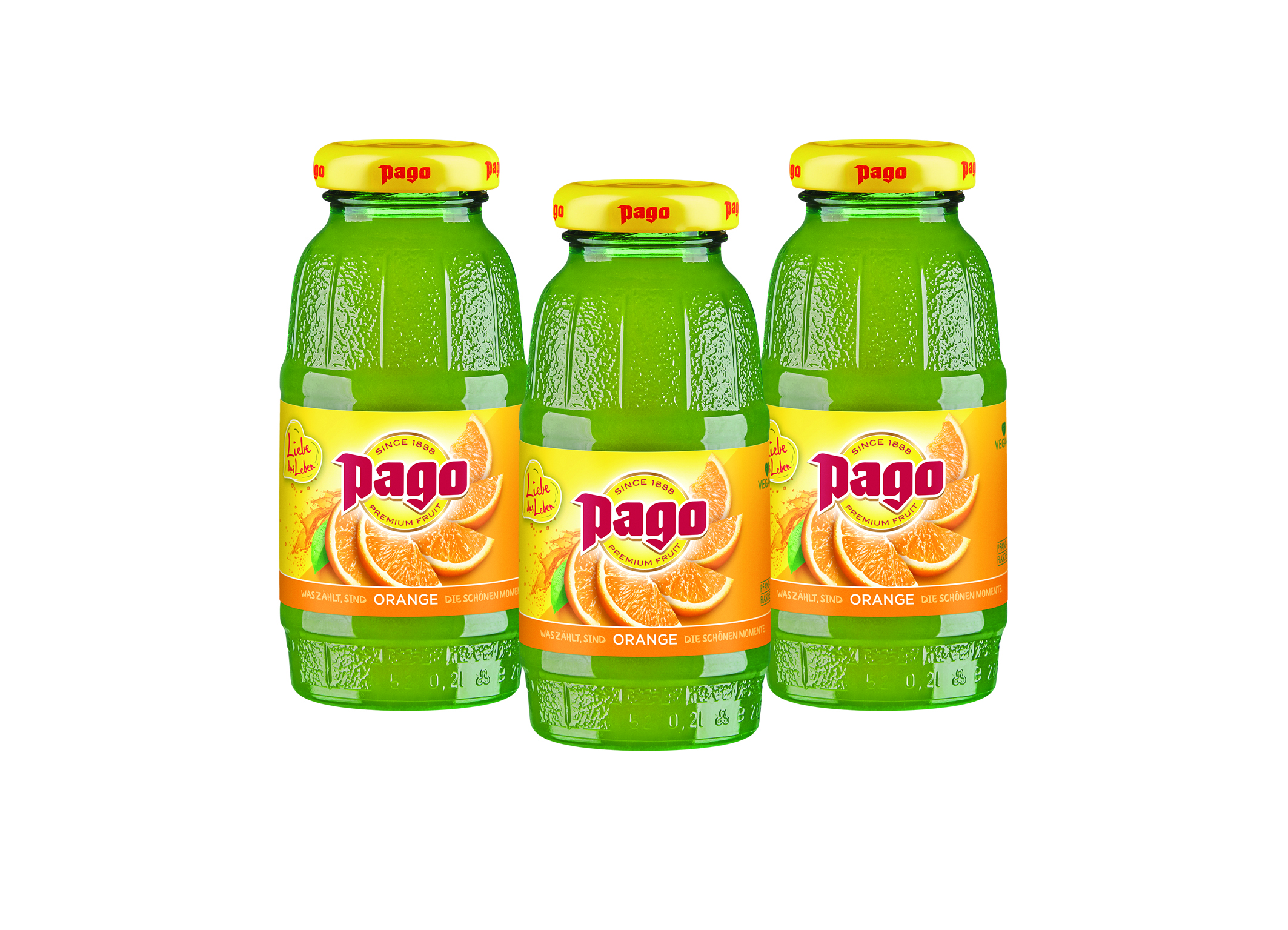 (Bild für) Pago Orange 100% 0,2L FL MW 24