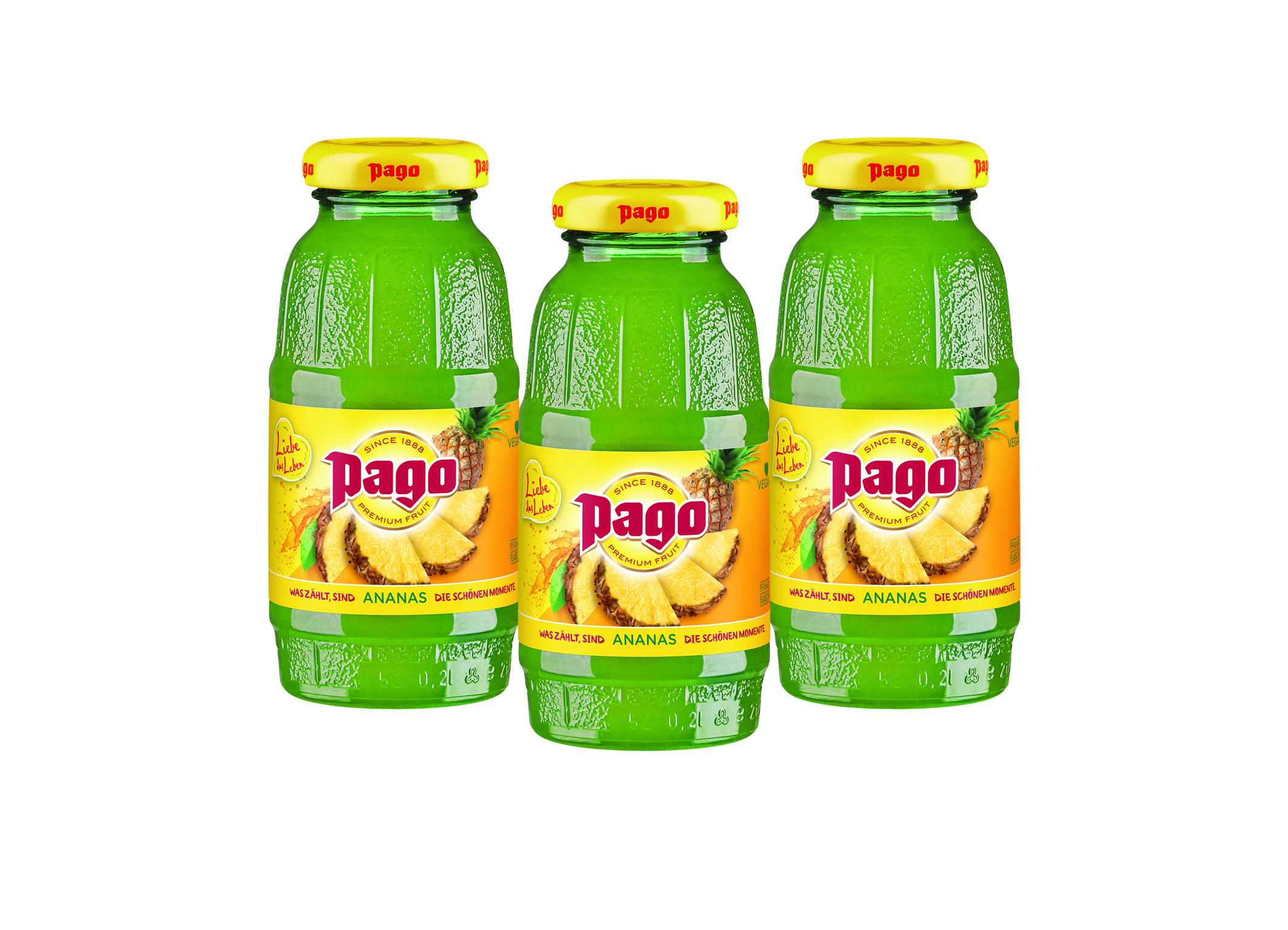 (Bild für) Pago Ananas 0,2L FL MW 24