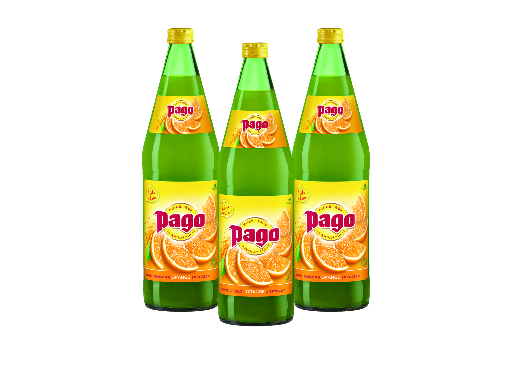 (Bild für) Pago Orange 100% 1L FL MW 12