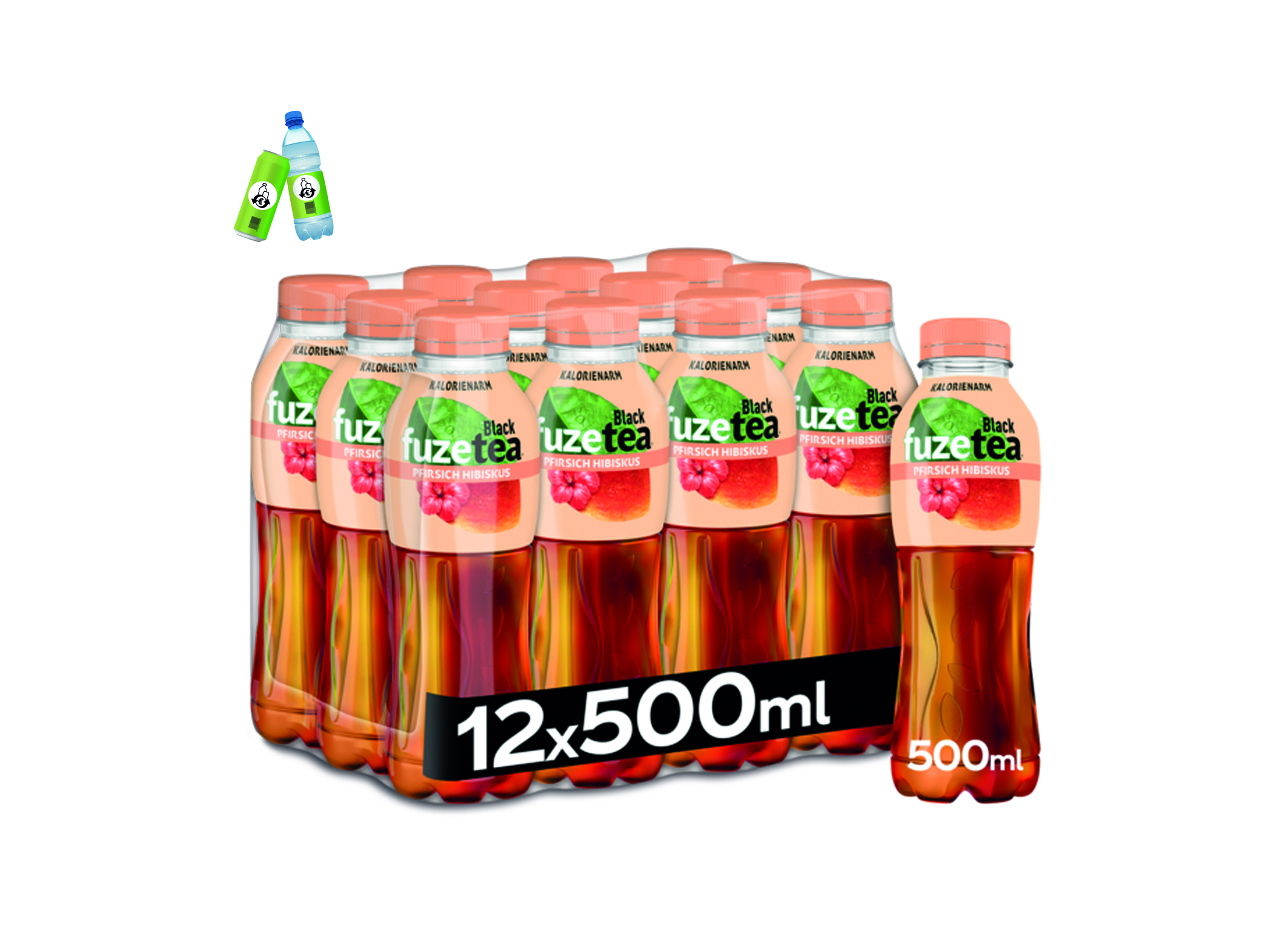 (Bild für) Fuzetea Pfirsich 0,5L PET EWP 12