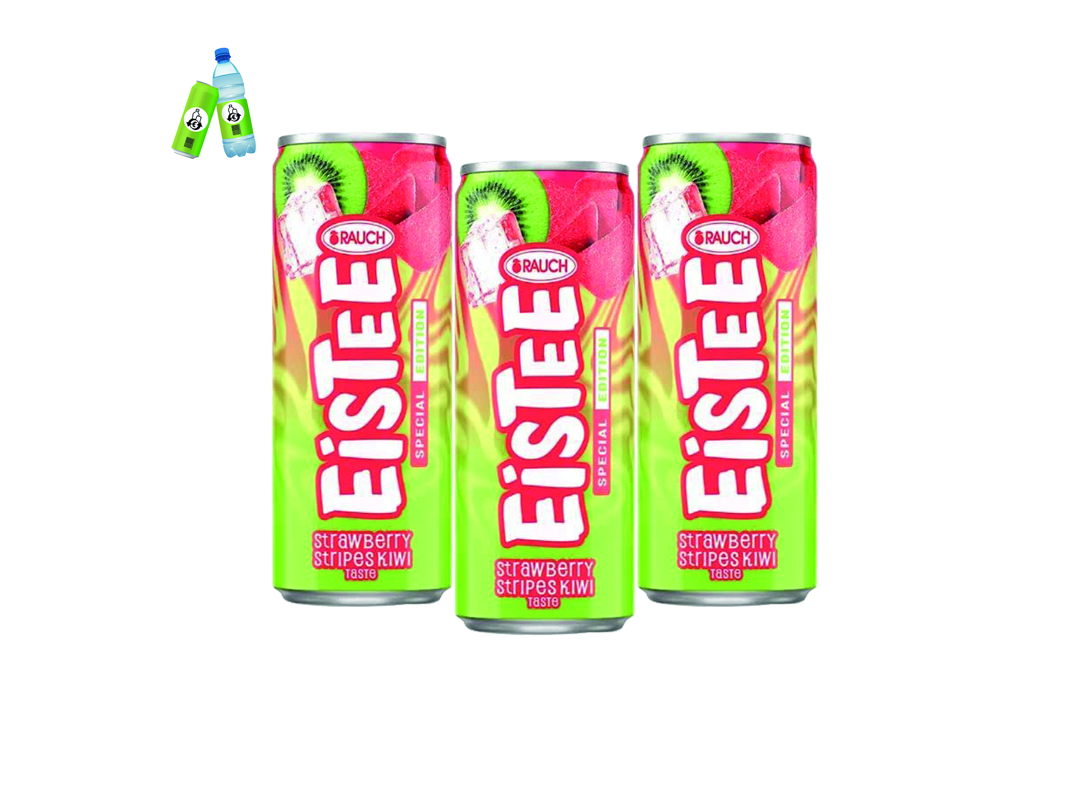 (Bild für) Rauch Eistee Erdbeer Kiwi 0,33L DS EWP 24