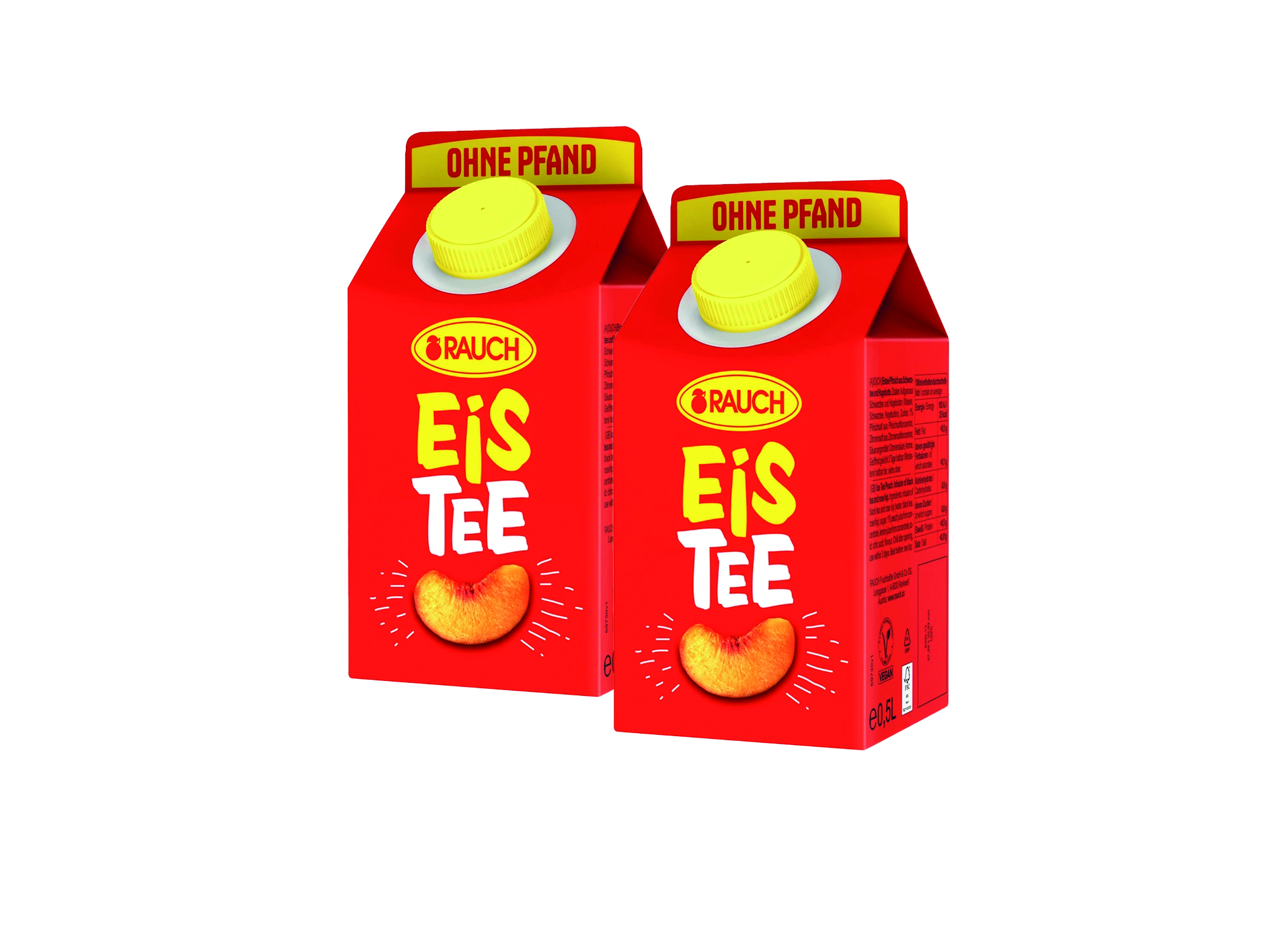 (Bild für) Rauch Eistee Pfirsich 0,5L Tetra Pak 12