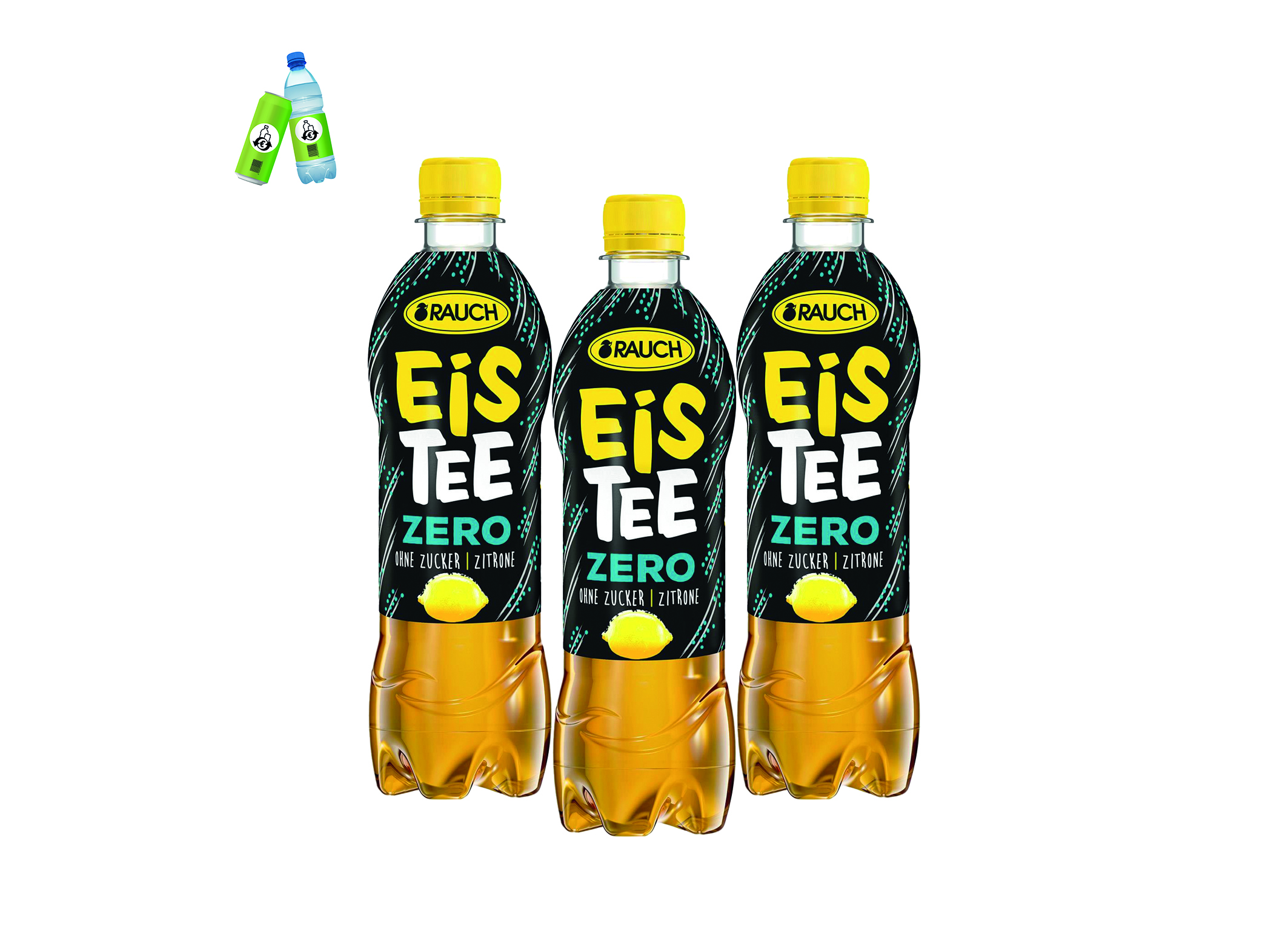 (Bild für) Rauch Eistee Zero Zitrone 0,5L PET EWP 12