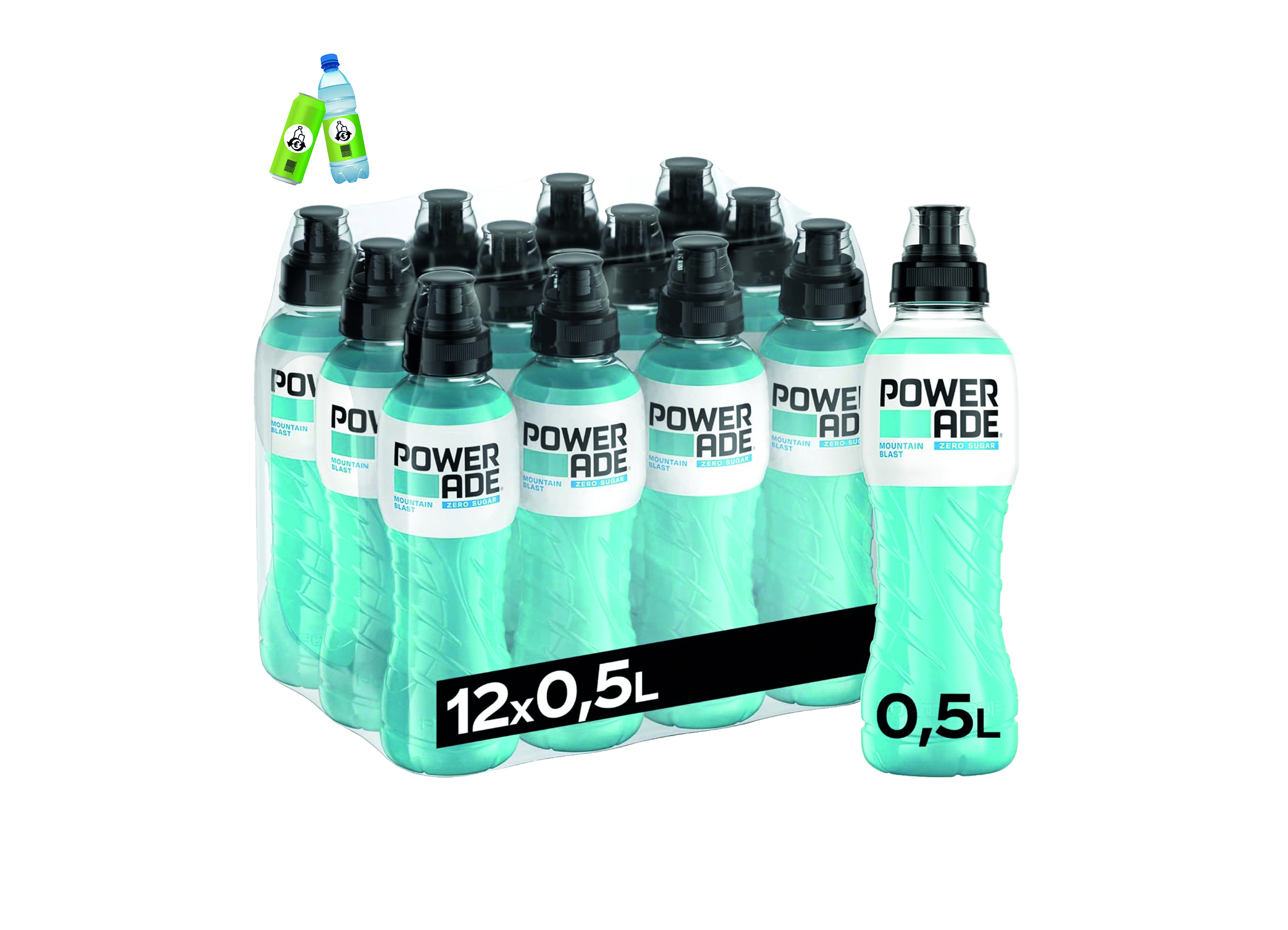 (Bild für) Powerade Mountain Blast Zero 0,5L PET EWP 12