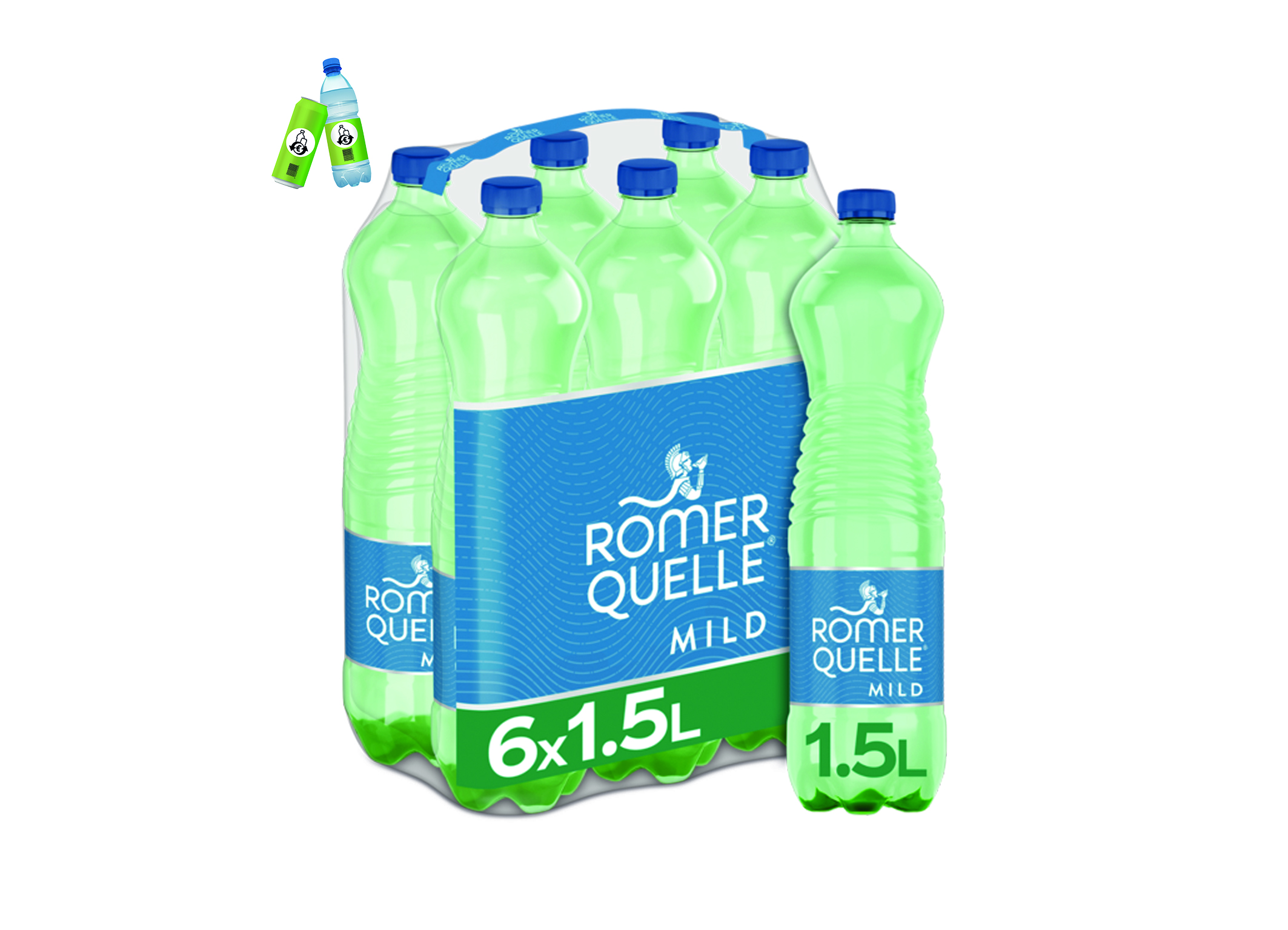 (Bild für) Römerquelle Mild 1,5L PET EWP 6