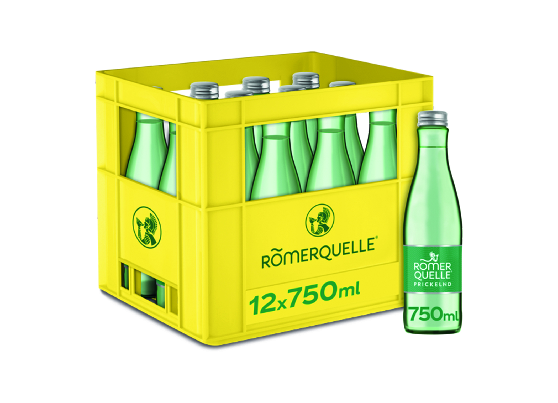 (Bild für) Römerquelle Prickelnd 0,75L FL MW 12