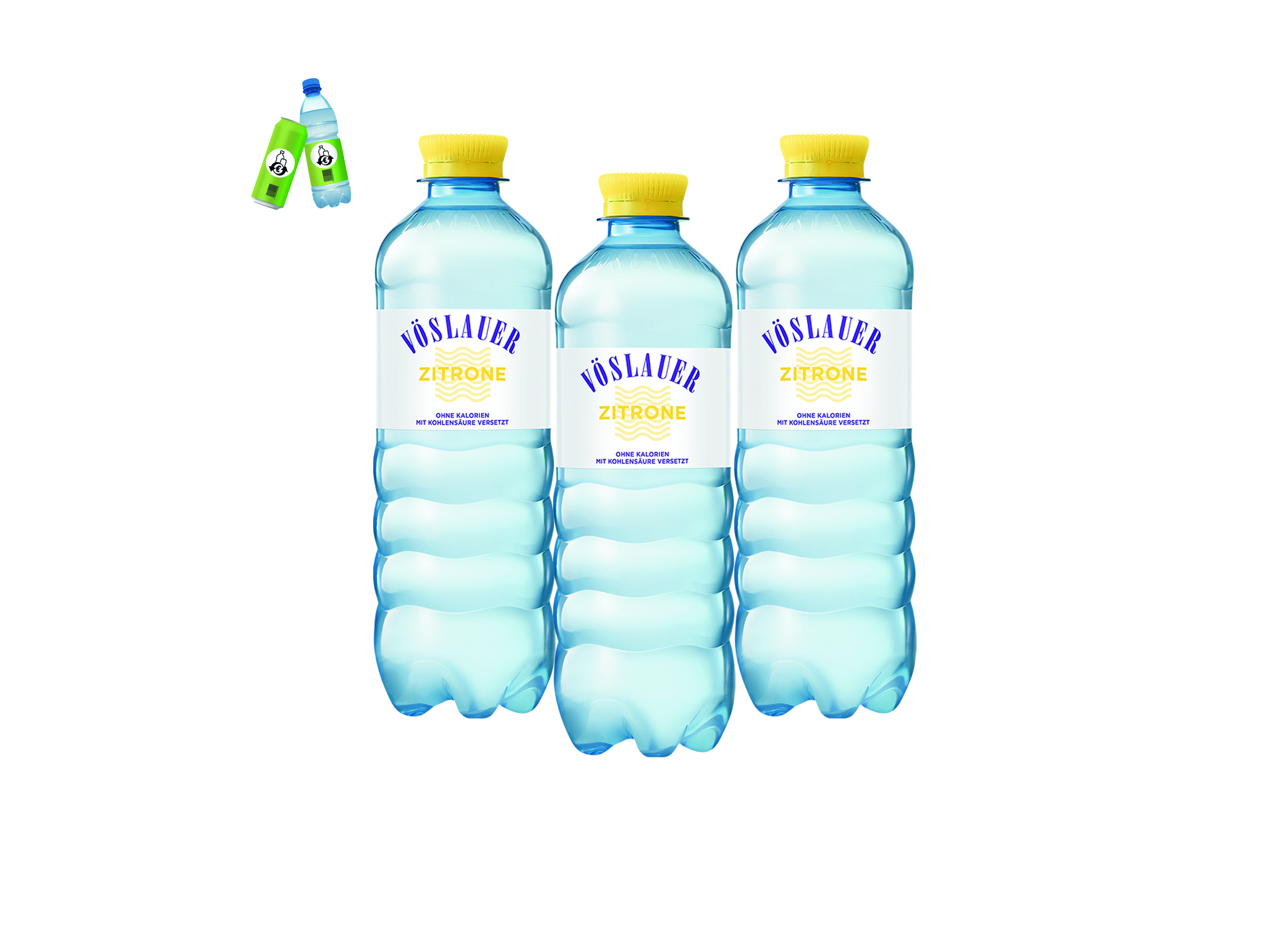 (Bild für) Vöslauer Flavours Zitrone 0,5L PET EWP 8