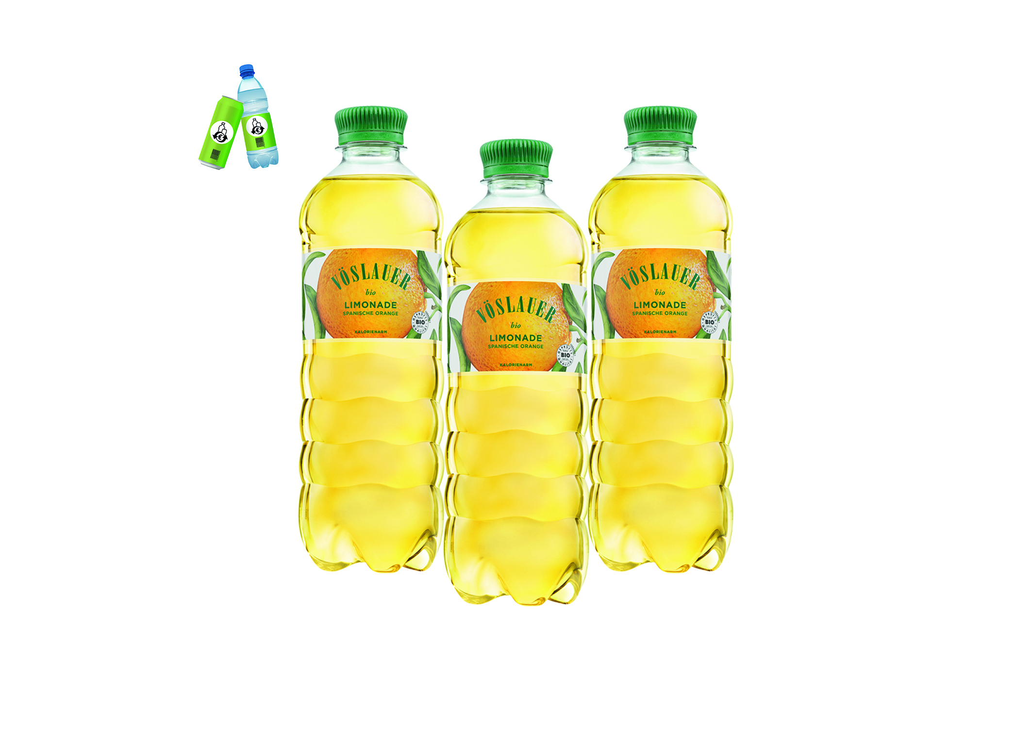 (Bild für) Vöslauer Bio Orange 0,5L PET EWP 12