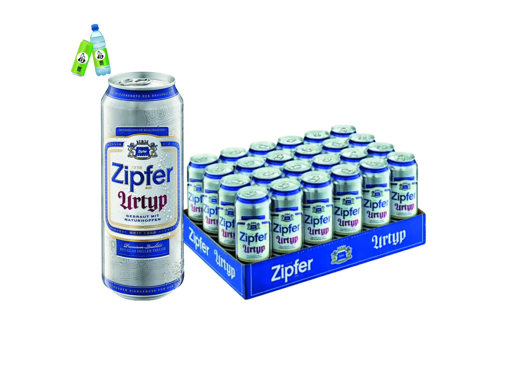 (Bild für) Zipfer Urtyp 0,5 DS EWP 24