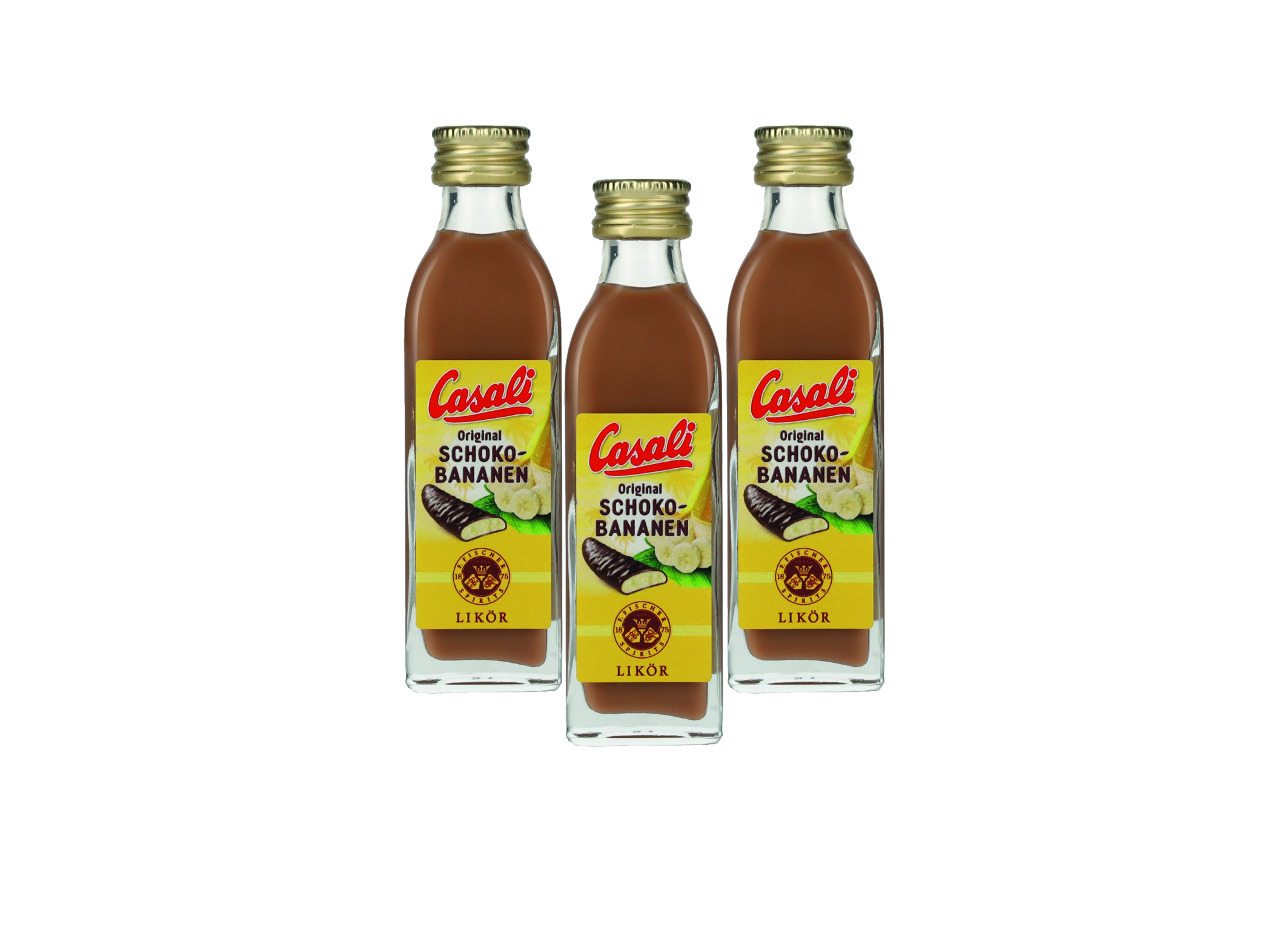 (Bild für) Casali Schoko-Bananen Likör 0,04L 15% 24