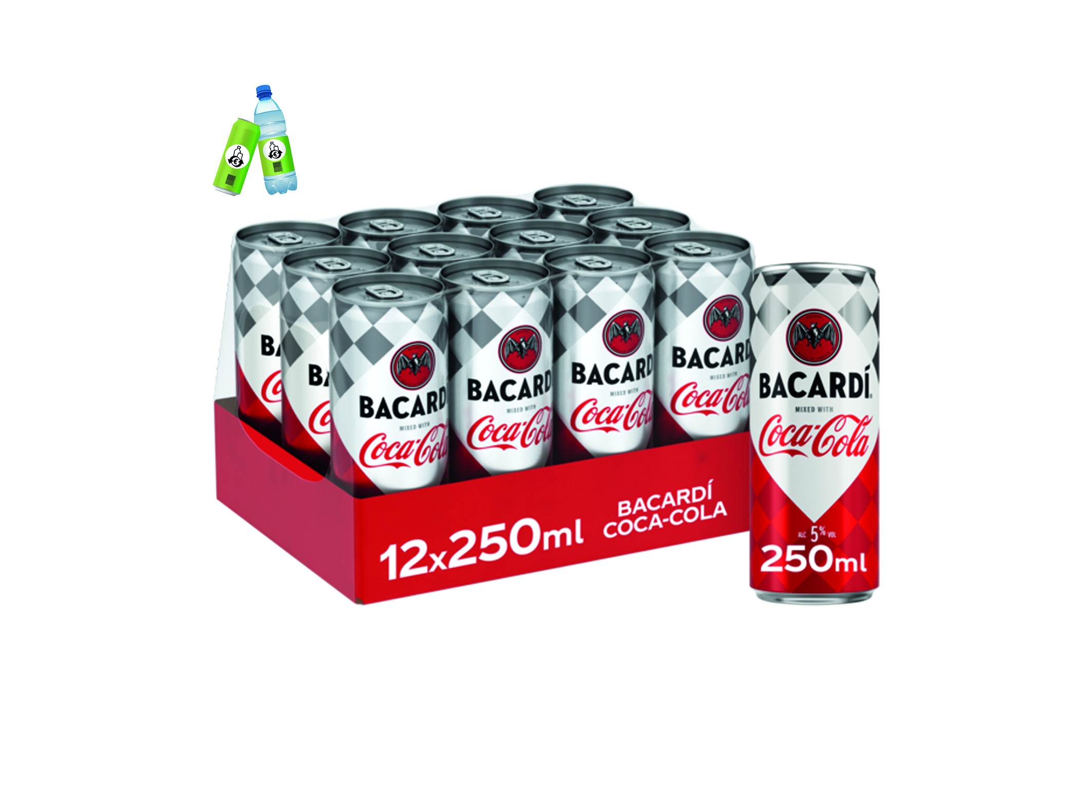 (Bild für) Bacardi & Coca Cola 0,25L DS EWP 12