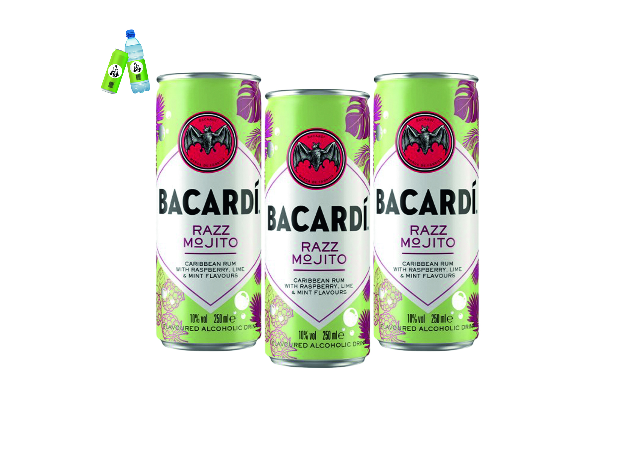 (Bild für) Bacardi Razz Mojito 0,25L 10% DS EWP 12