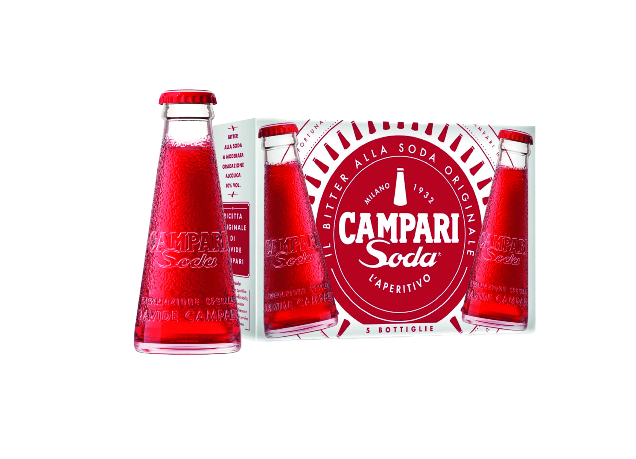(Bild für) Campari Soda 5er 0,49L 10% 1