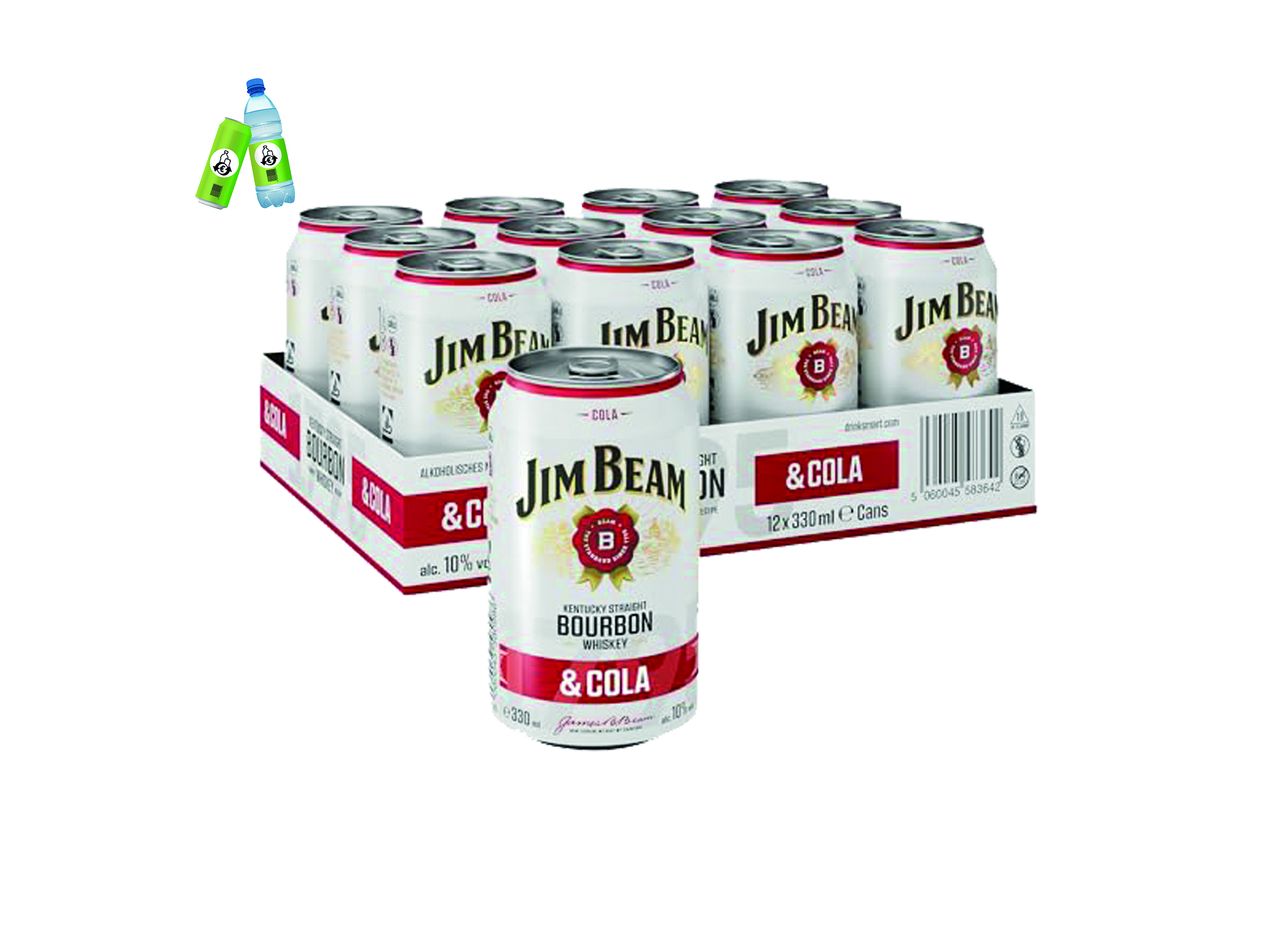 (Bild für) Jim Beam White Cola 0,33L DS EWP 12
