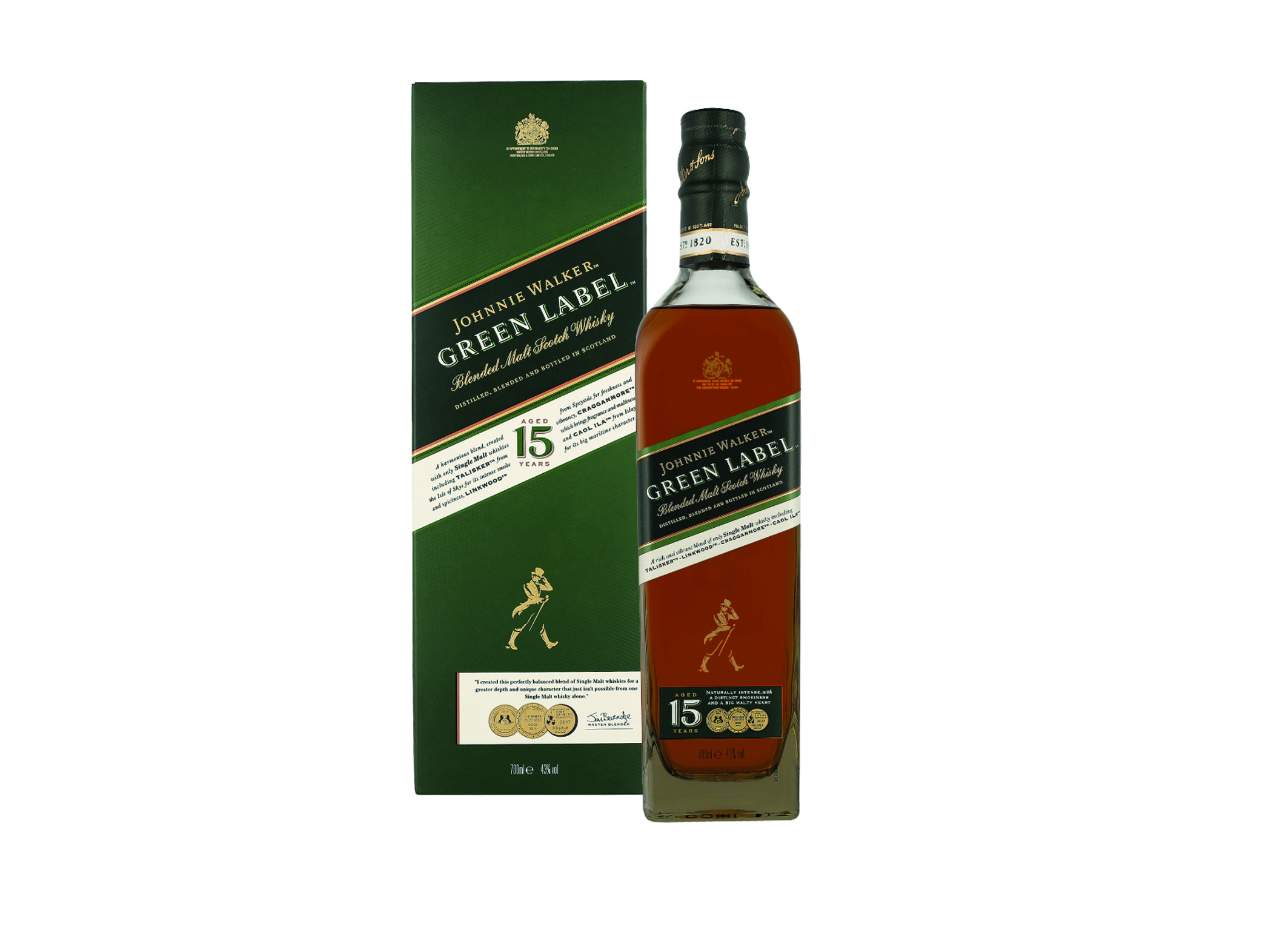 (Bild für) Johnnie Walker Green Label 15 YO 0,7L 43% 6