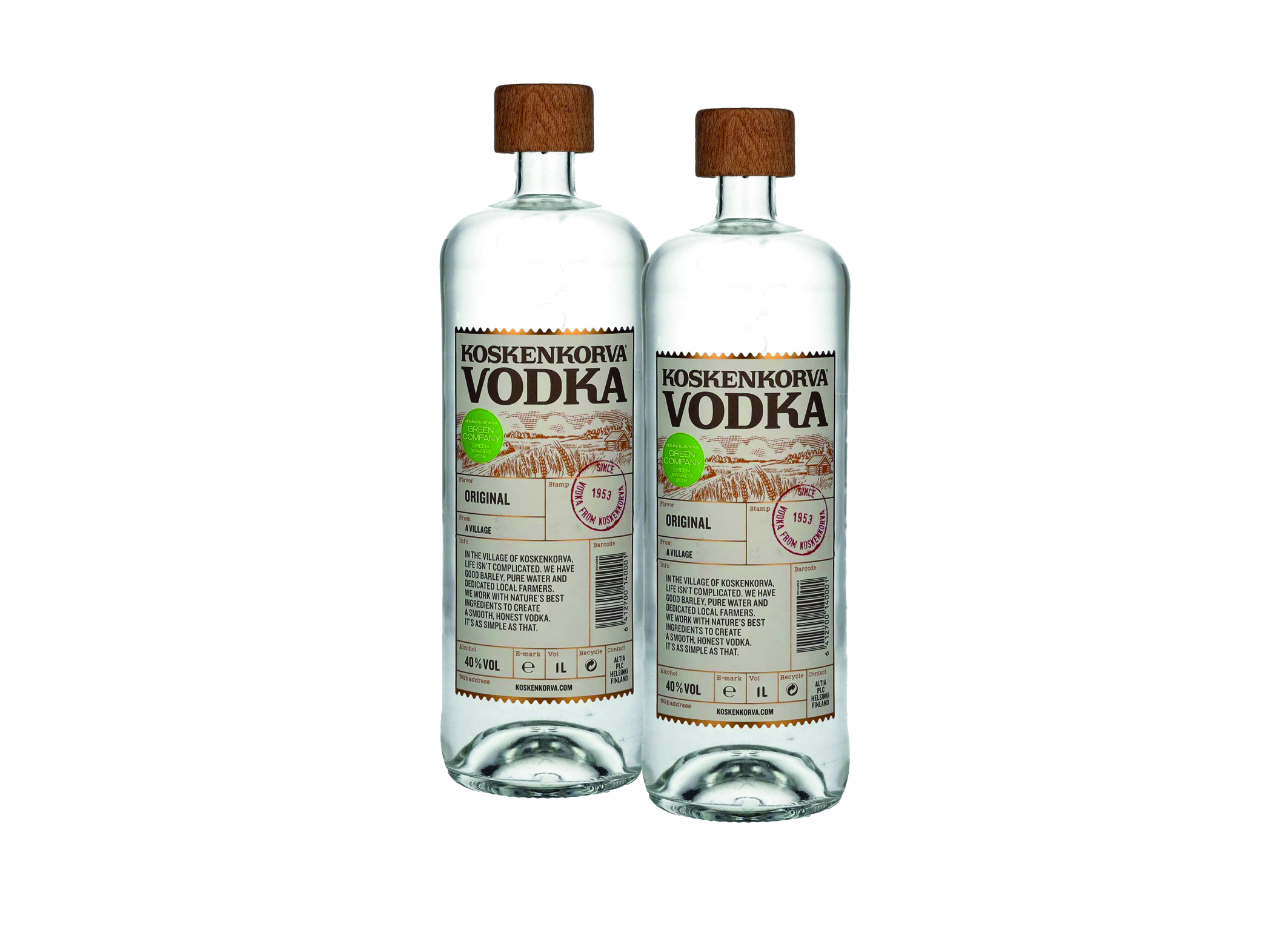 (Bild für) Koskenkorva Vodka 1L 40% 1