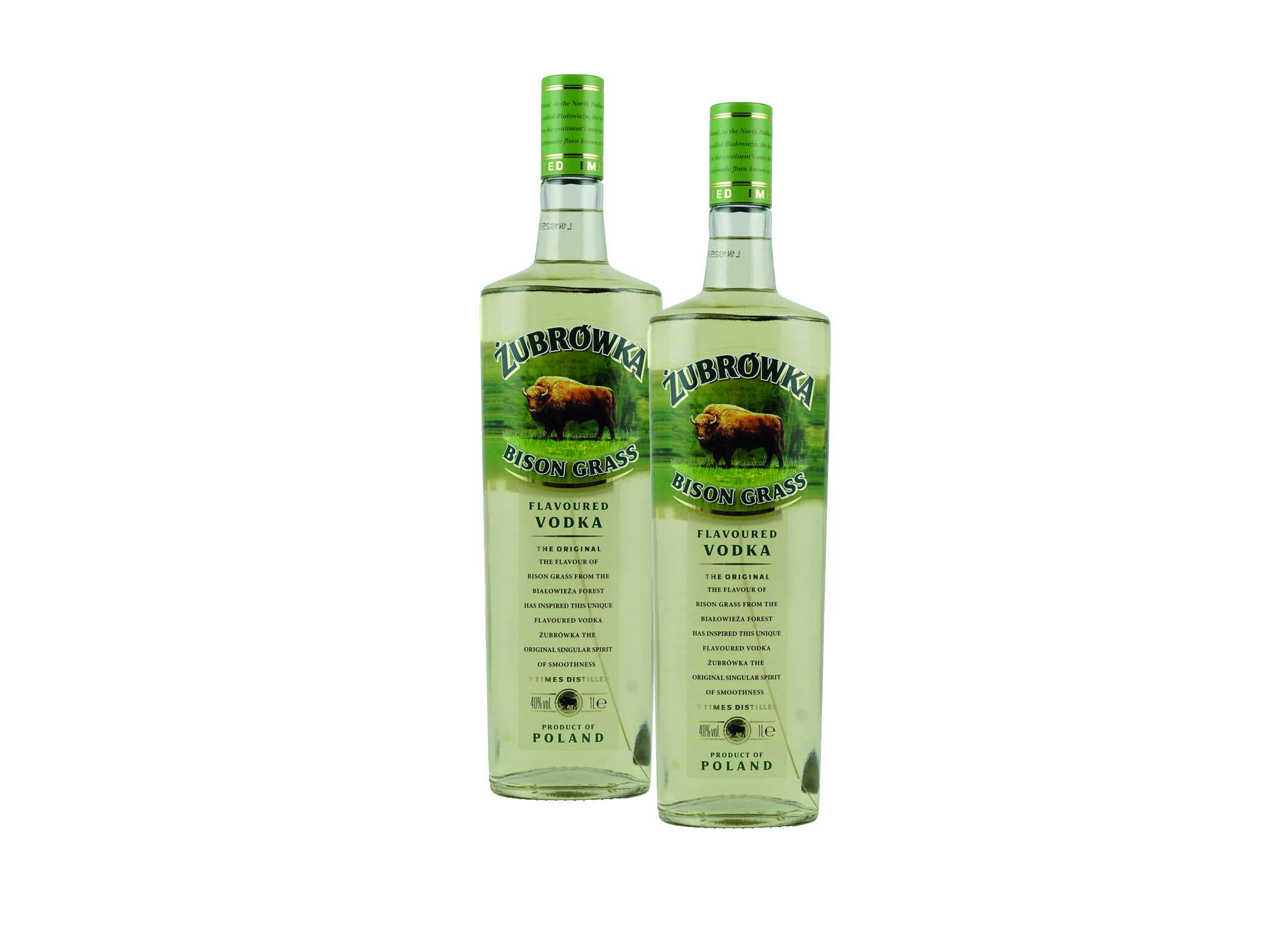 (Bild für) Zubrowka Bison Grass Vodka 1L 40% 6