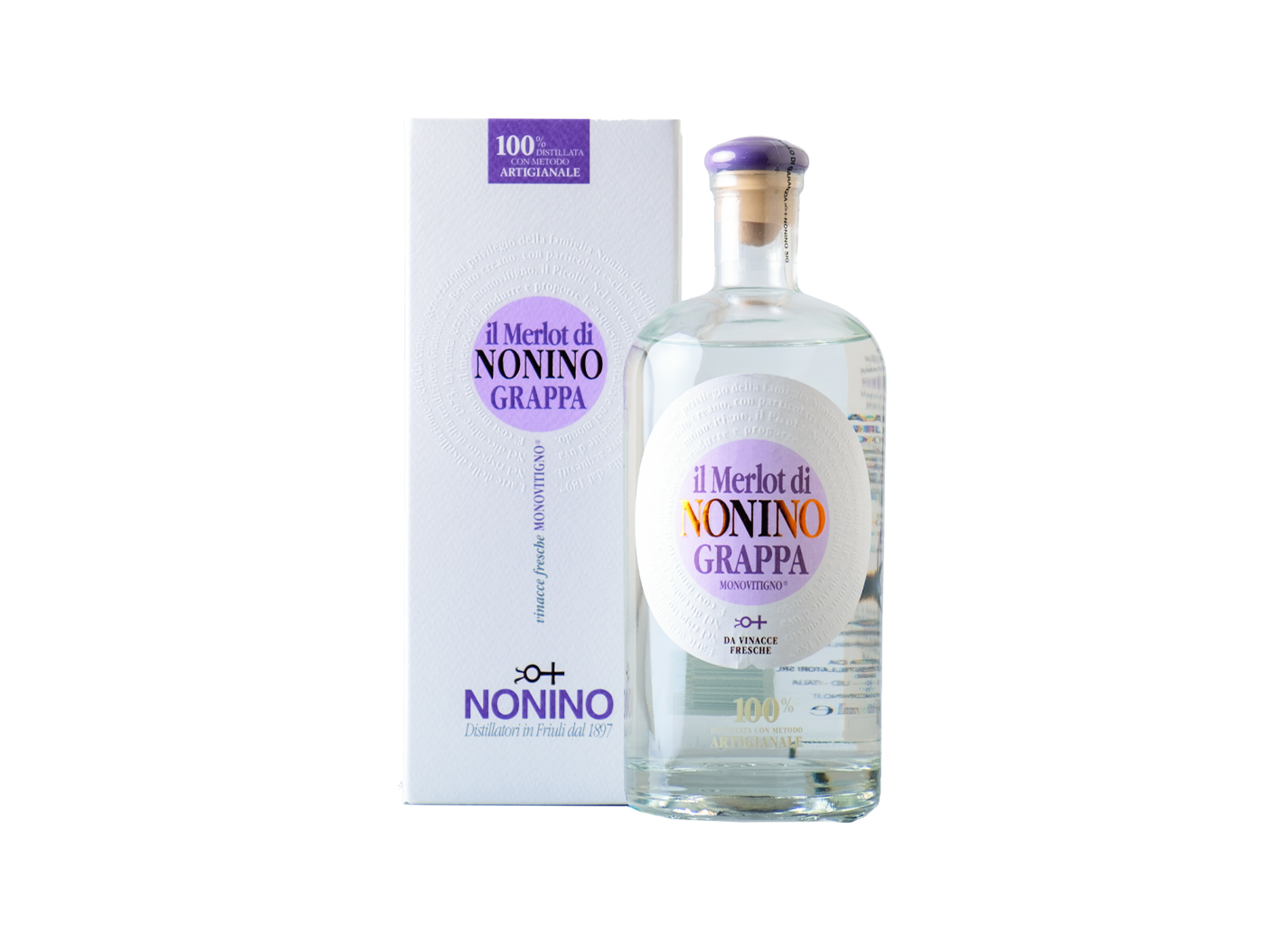 (Bild für) Nonino Grappa Merlot 0,7L 41% 6