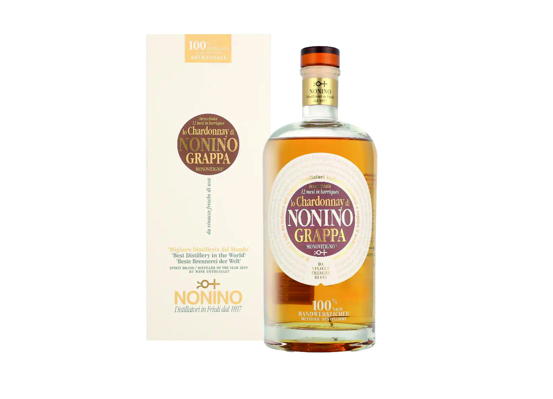 (Bild für) Nonino Grappa Chardonnay 0,7L 41% 6